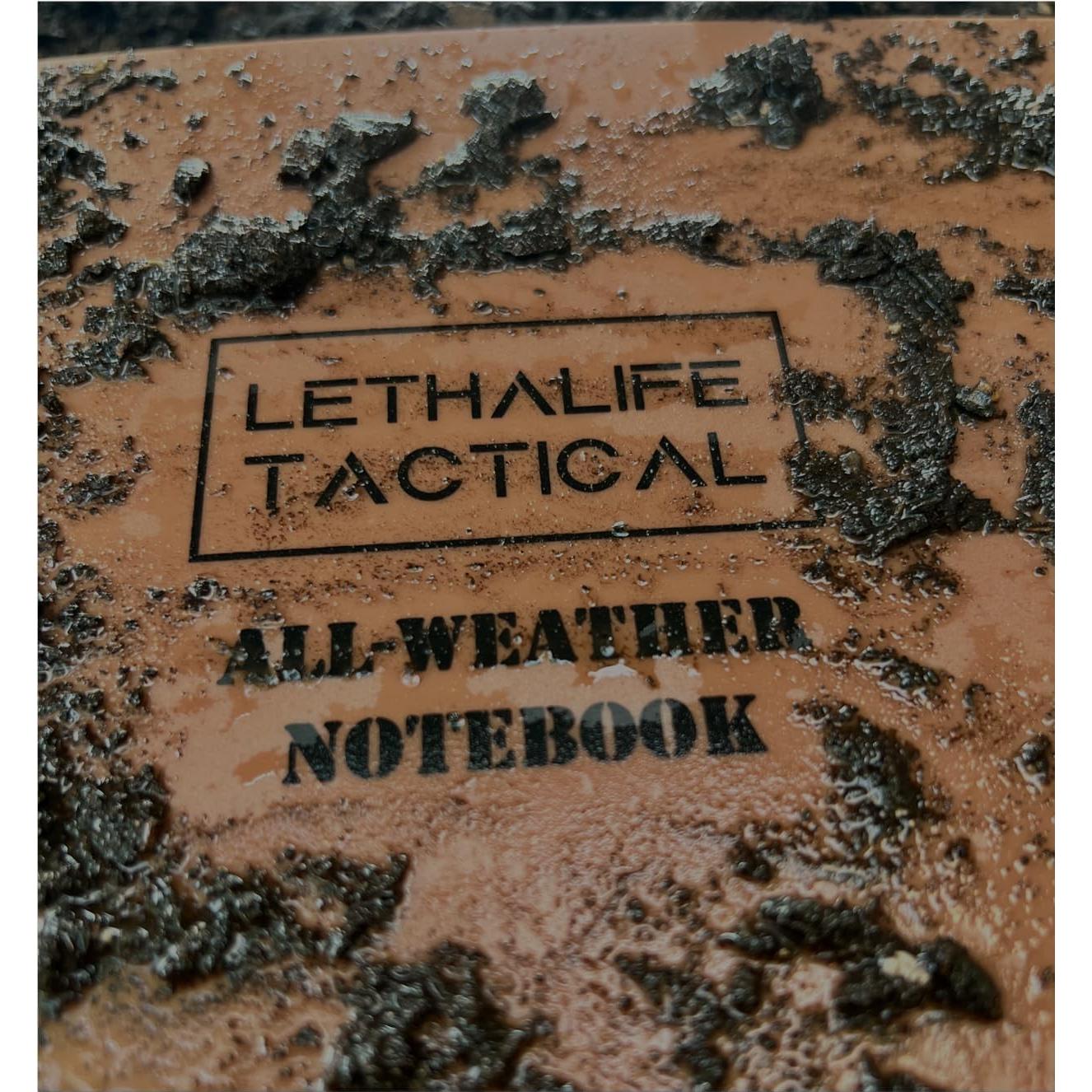 Bloc de Notas Impermeable LETHALIFE 21.6x27.9 cm Marrón Coyote