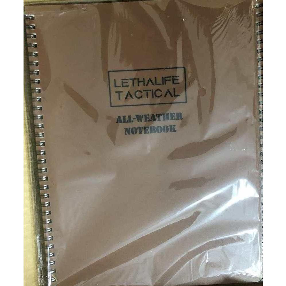 Bloc de Notas Impermeable LETHALIFE 21.6x27.9 cm Marrón Coyote