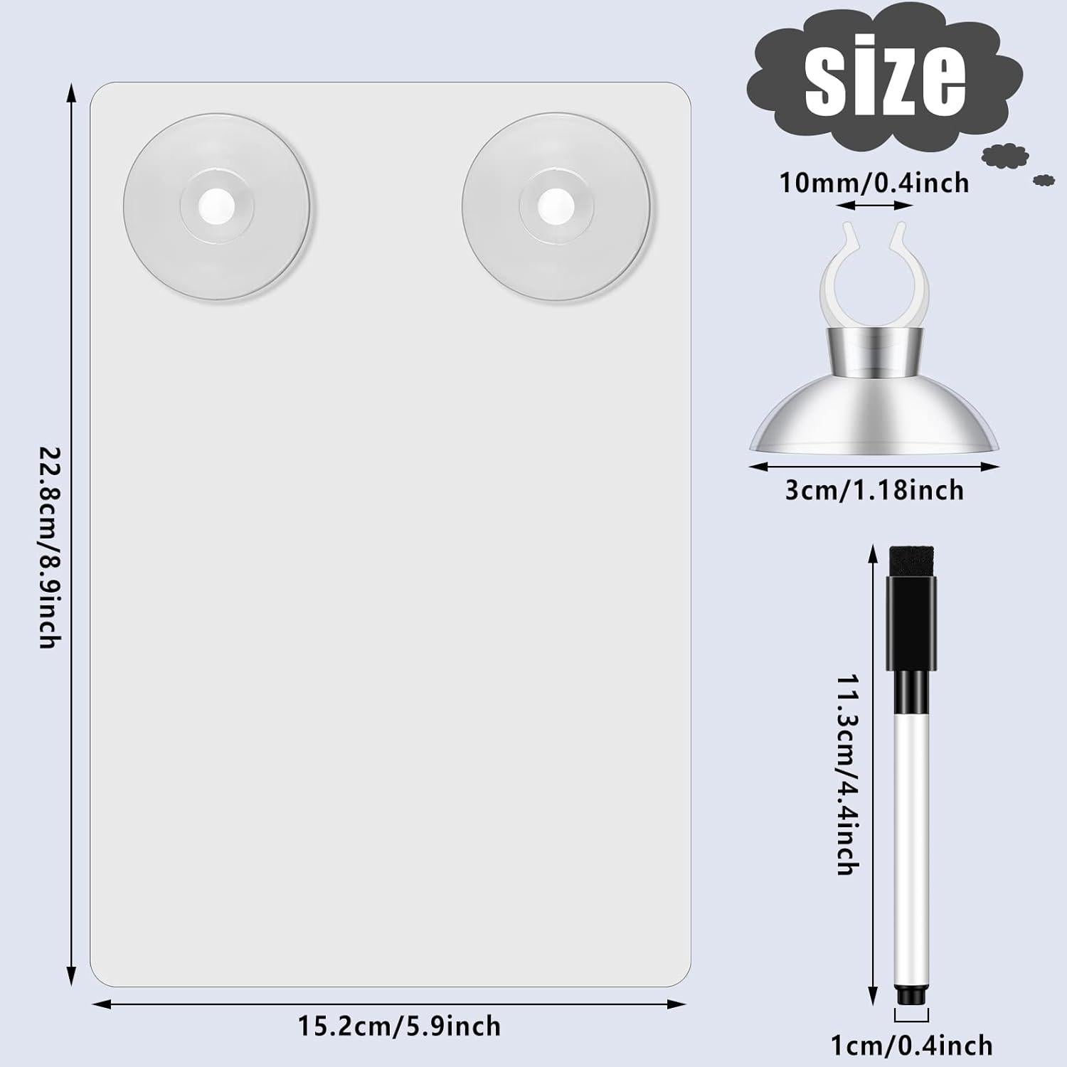 Bloc de Notas Impermeable Yexiya 15.2x22.8 cm con Ventosa