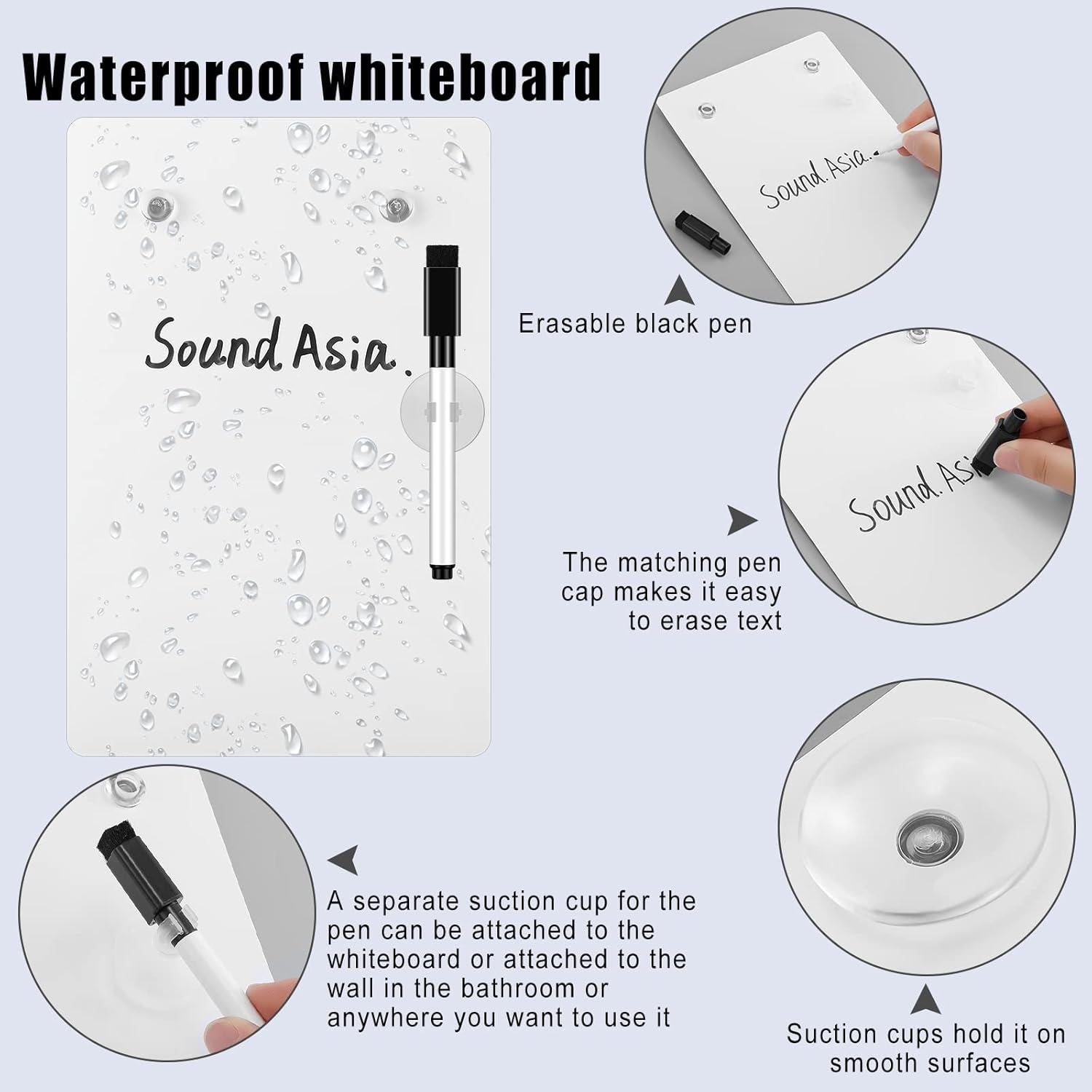 Bloc de Notas Impermeable Yexiya 15.2x22.8 cm con Ventosa