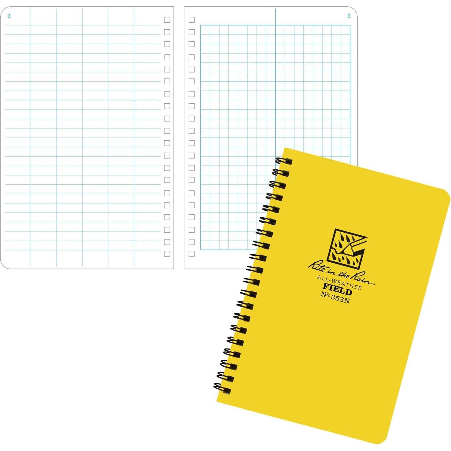 Cuaderno Impermeable Rite in the Rain 11.75x17.78cm Amarillo