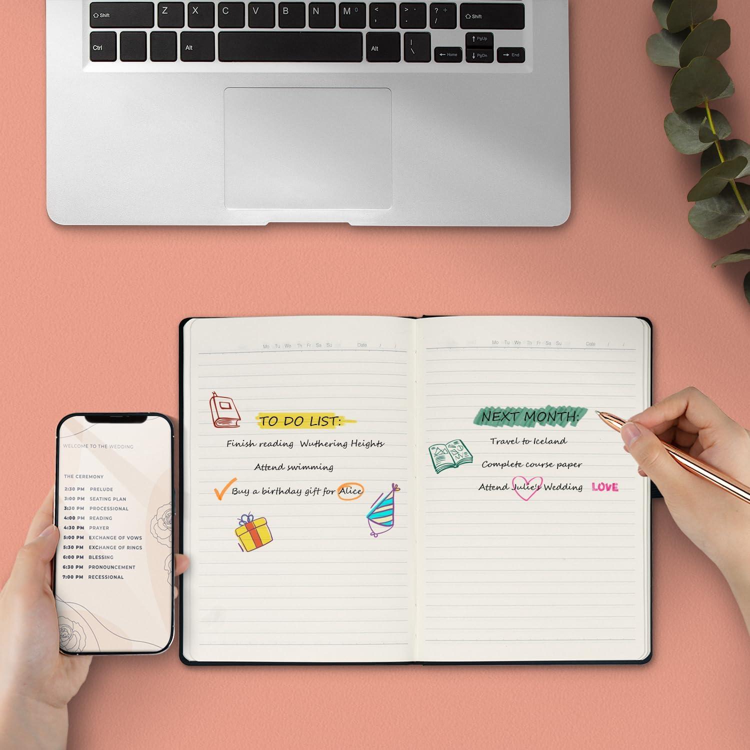 Cuadernos A5 POPRUN Tapa Dura Impermeable Paquete de 8