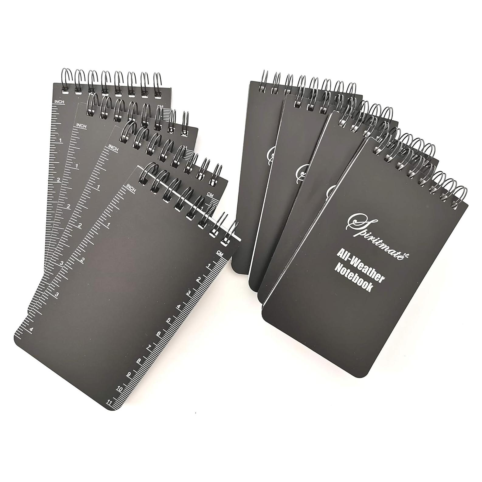 Cuadernos Espirales SPIRITMATE 3x5" Impermeables 8 Paquete