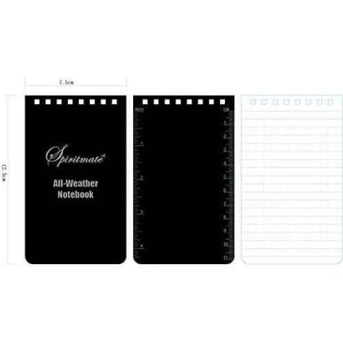 Cuadernos Espirales SPIRITMATE 3x5" Impermeables 8 Paquete