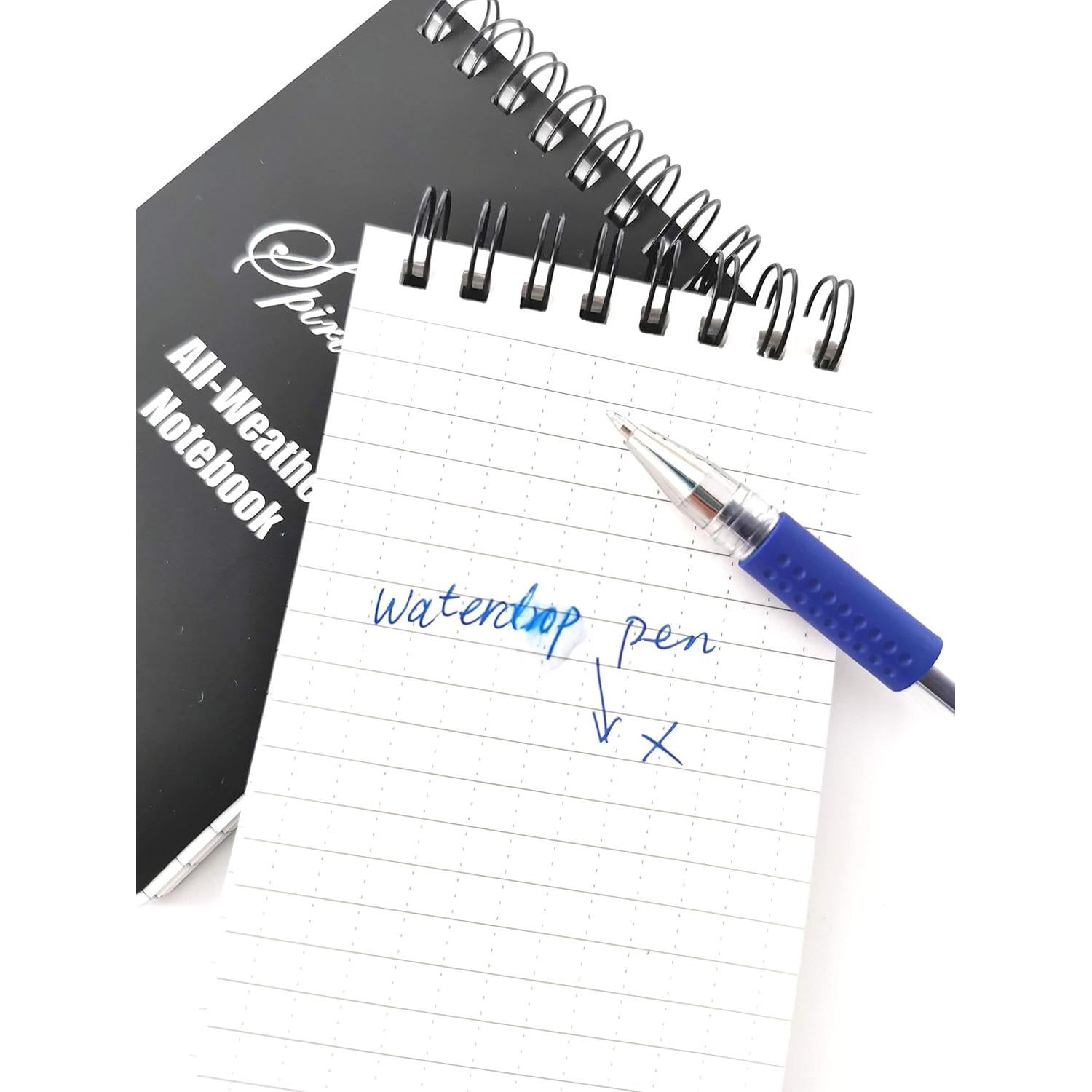 Cuadernos Espirales SPIRITMATE 3x5" Impermeables 8 Paquete