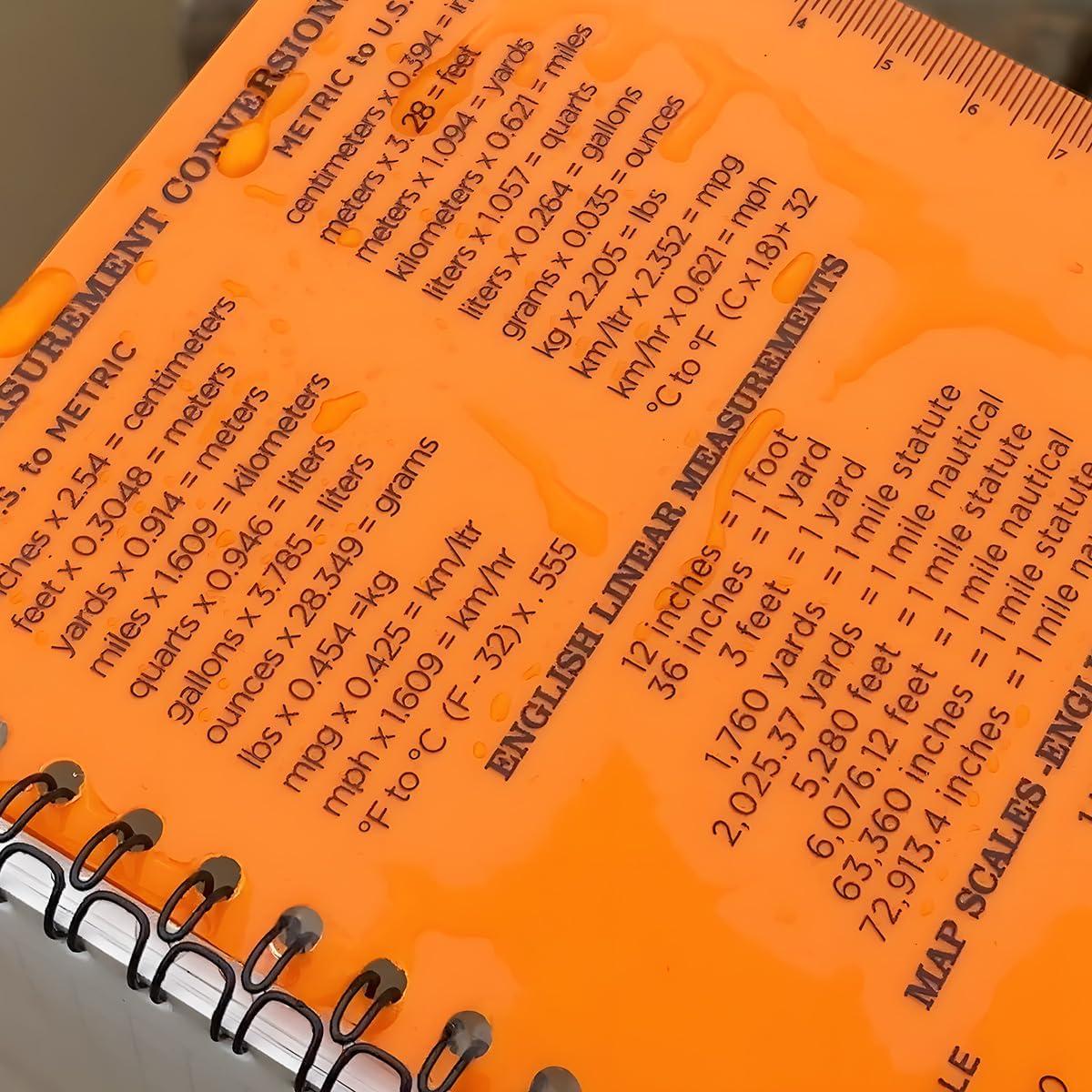 Cuadernos Espirales Impermeables WRENBEN 2PCS A6 Azul