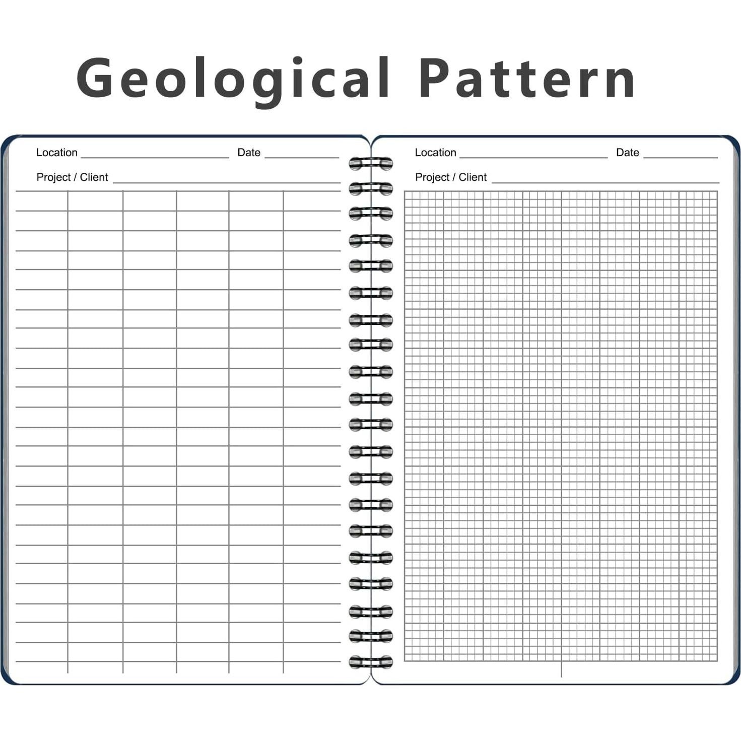 Cuadernos Espirales Impermeables WRENBEN A6 Geológicos Azul - 2PCS