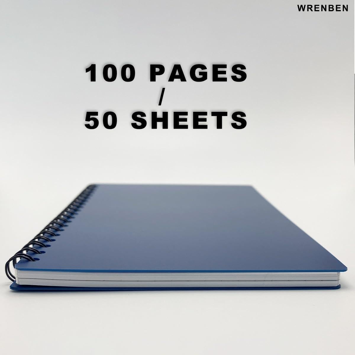 Cuadernos Espirales Impermeables WRENBEN A6 Geológicos Azul - 2PCS