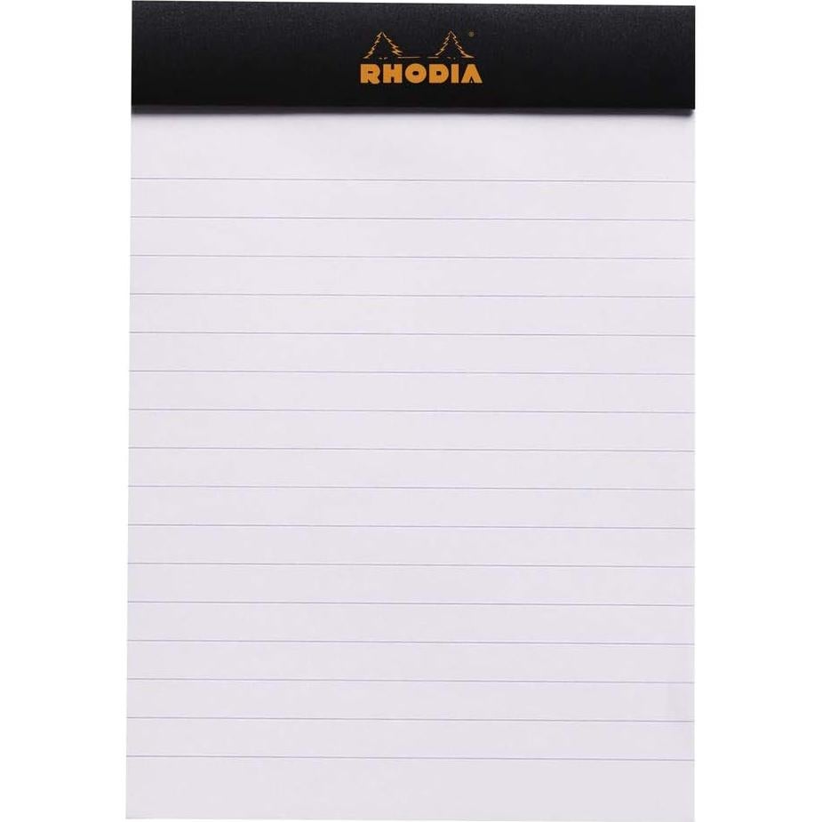 Bloc de Notas Grapado Rhodia N13 Negro A6 Rayado 80 Hojas