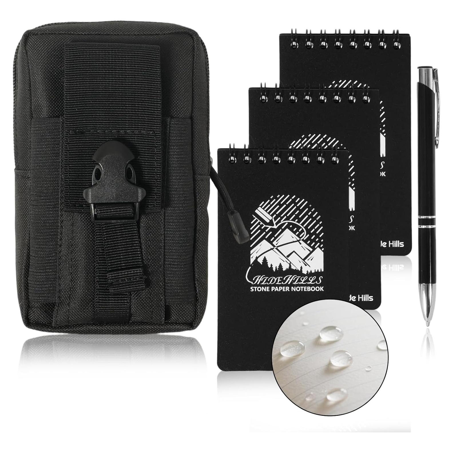 Cuaderno Impermeable Hide Hills 128 Páginas Negro