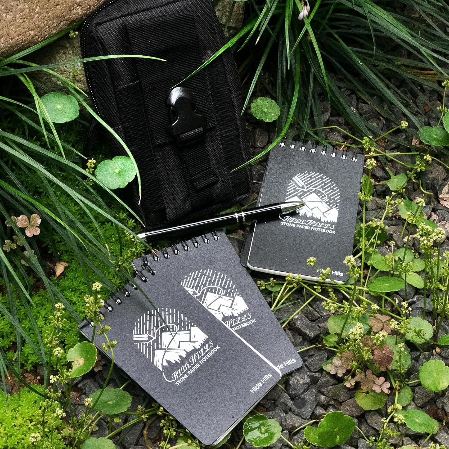 Cuaderno Impermeable Hide Hills 128 Páginas Negro