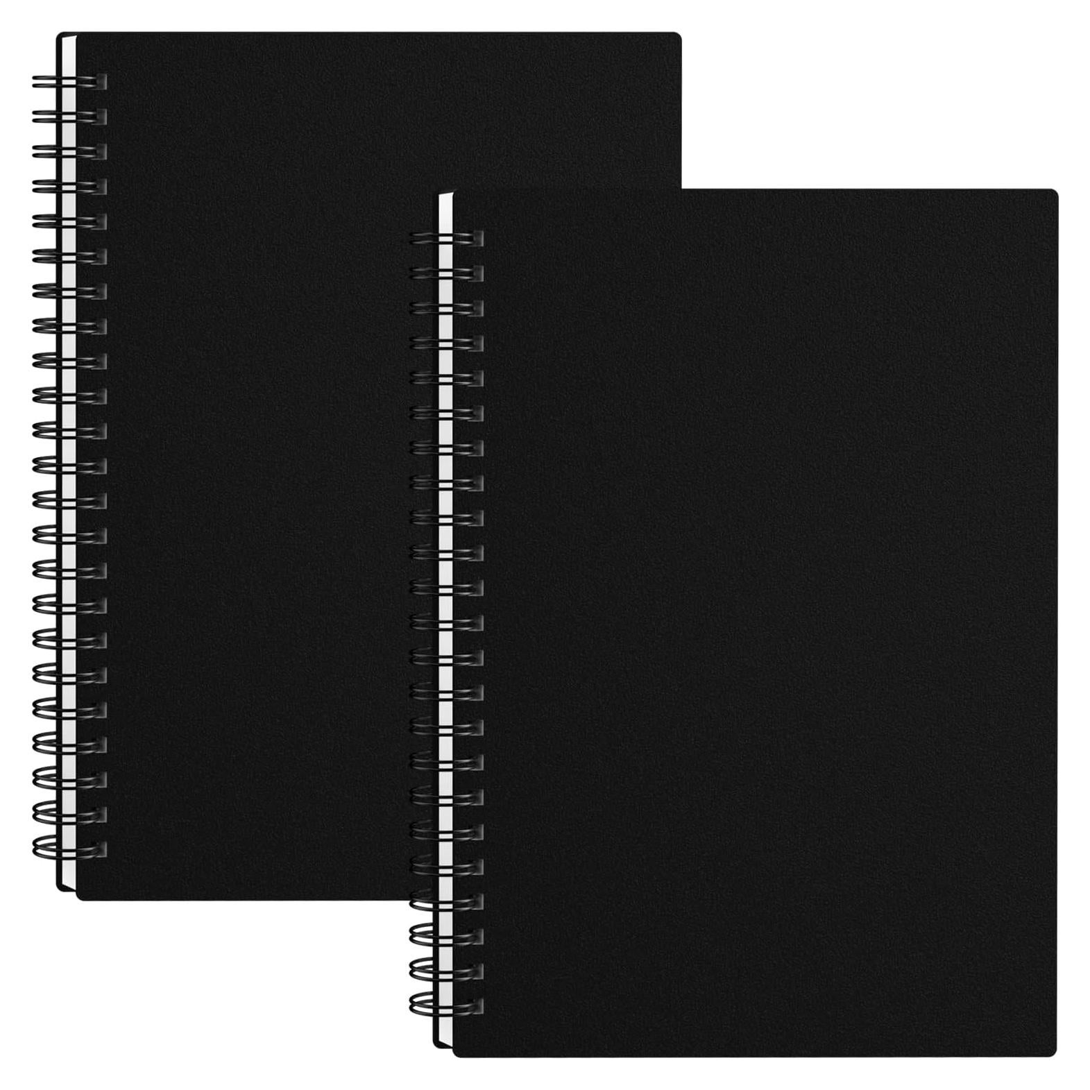 Cuaderno Espiral Rayado A5 Surard Set de 2 Negro 80GSM