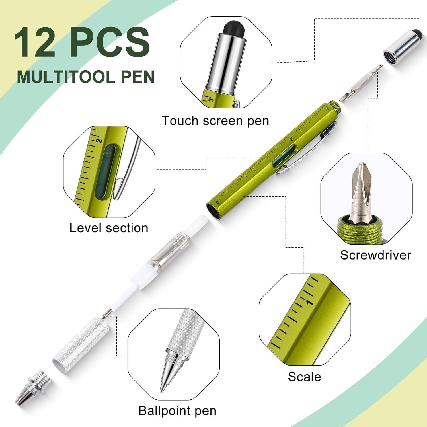 24 Pcs Cuadernos Impermeables y Bolígrafos Multiherramienta Gueevin