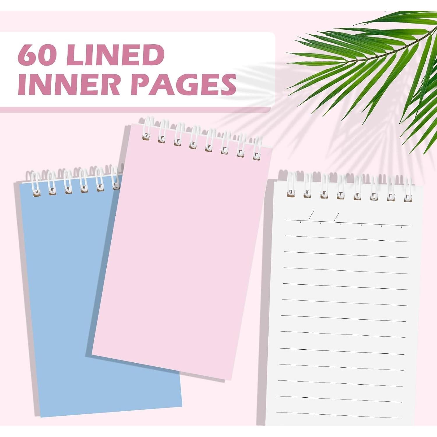 Cuadernos Espirales Ddaowanx 3x5 Rayados - 8 Colores