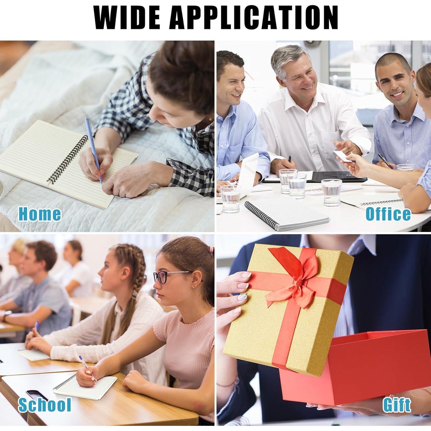 Paquete de 12 cuadernos A5 Dunzoom con espiral y tapa dura