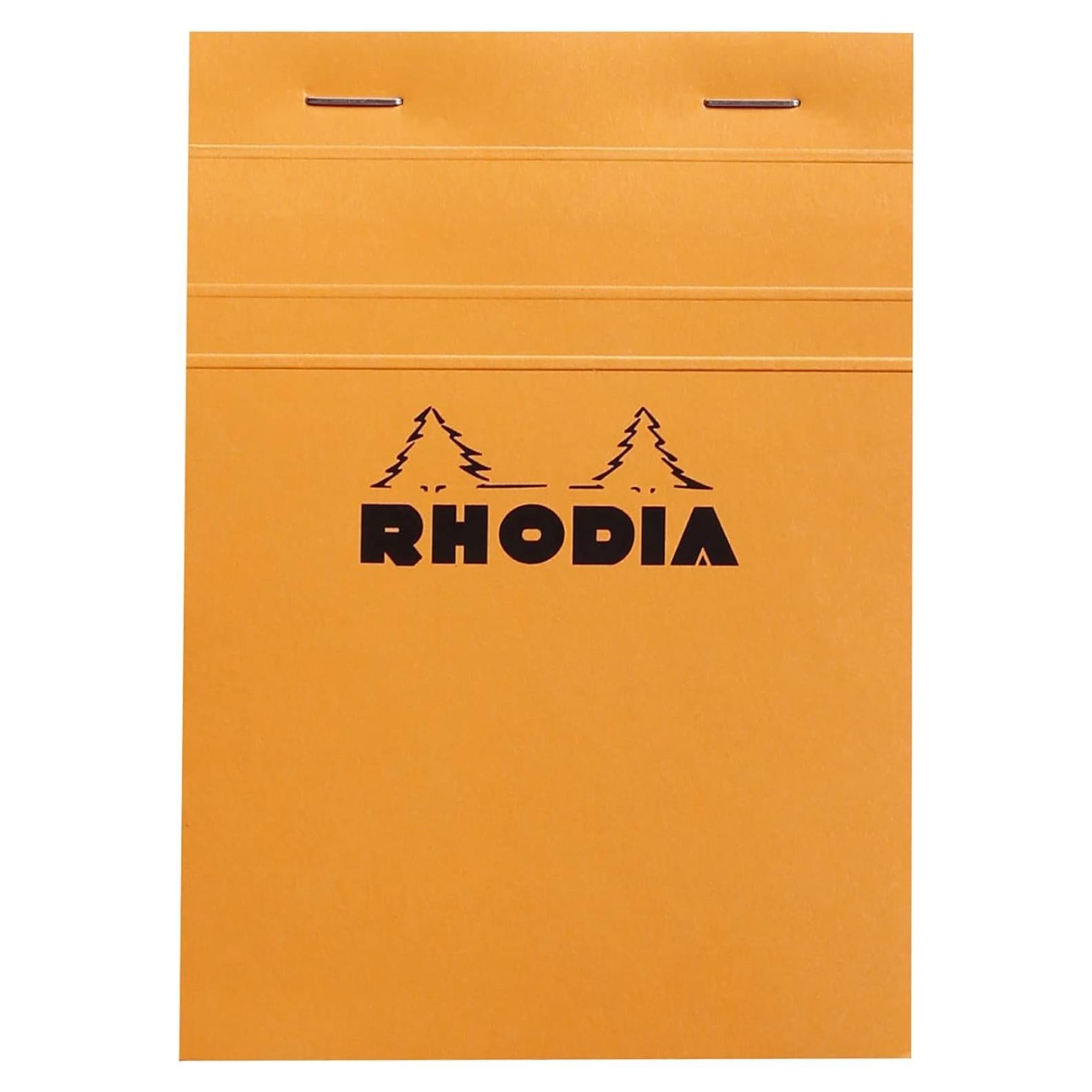 Bloc de Notas Grapado Rhodia 13200C A6 Naranja 80 Hojas