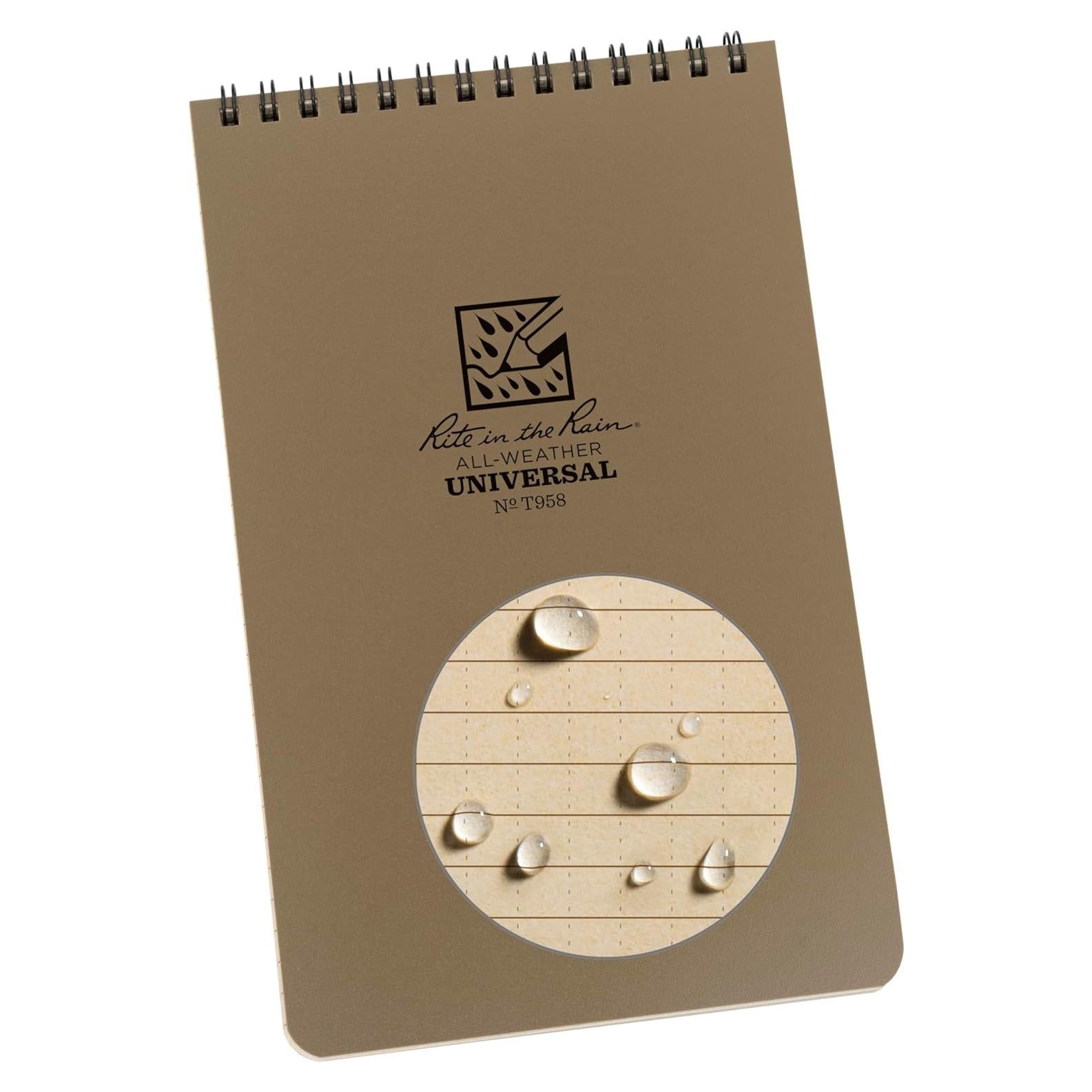Cuaderno Impermeable Rite in the Rain T958 Beige 14x21.6 cm