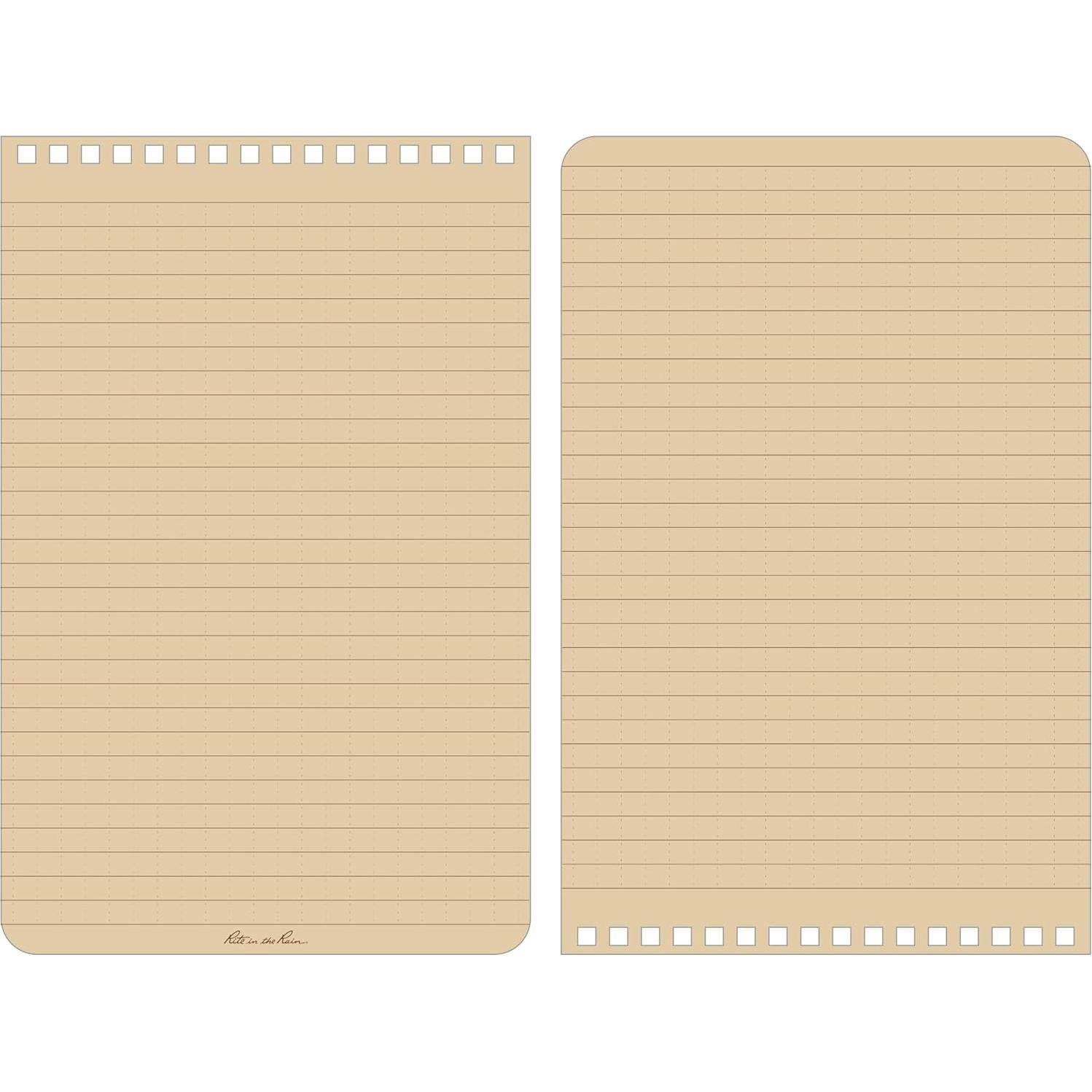 Cuaderno Impermeable Rite in the Rain T958 Beige 14x21.6 cm