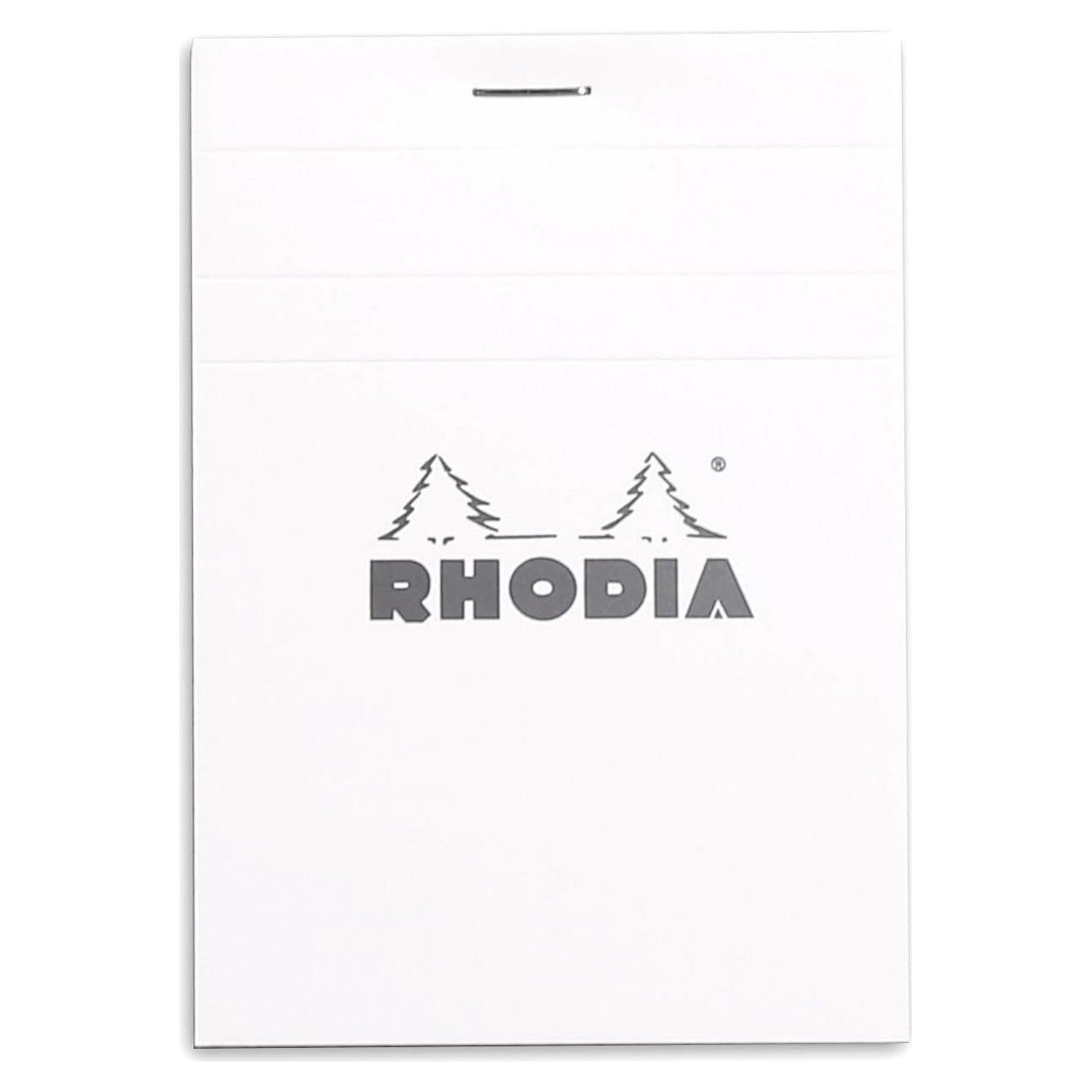 Bloc de Notas Grapado Rhodia N°12 Blanco 80 Hojas Rayado