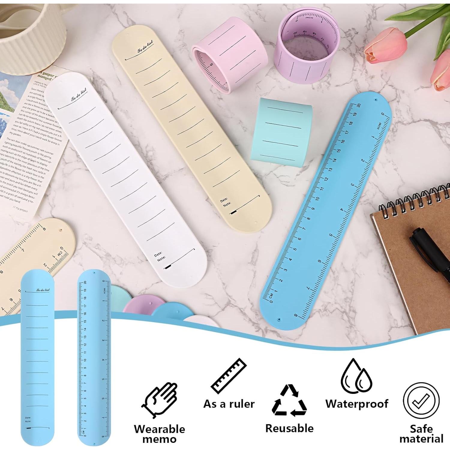 30 Pulseras de Silicona Reutilizables para Recordatorios 23.5 cm