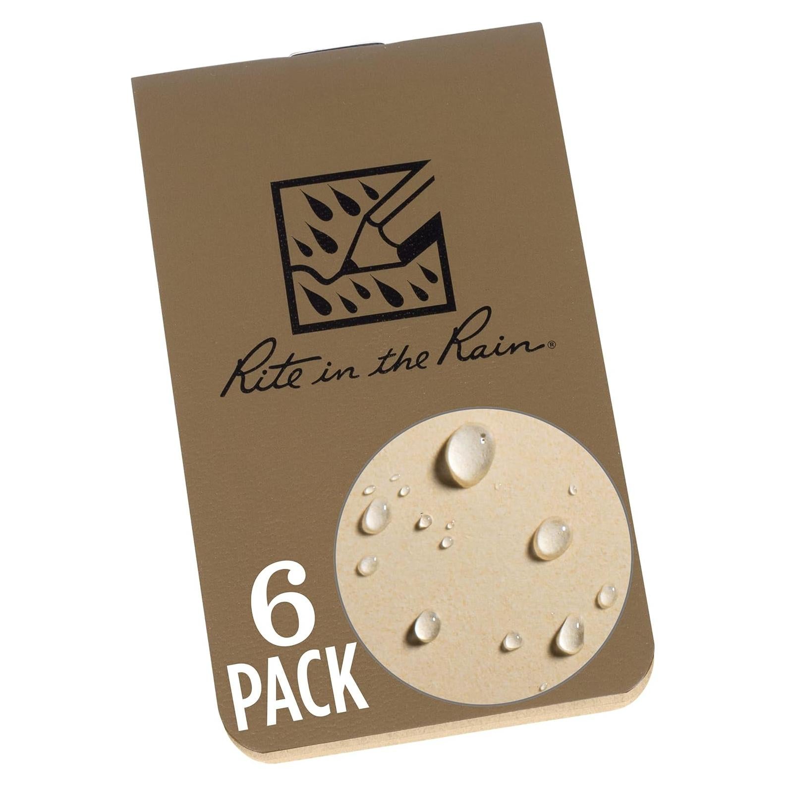 Carpeta de Notas Impermeable Rite in the Rain 6 Páginas Beige