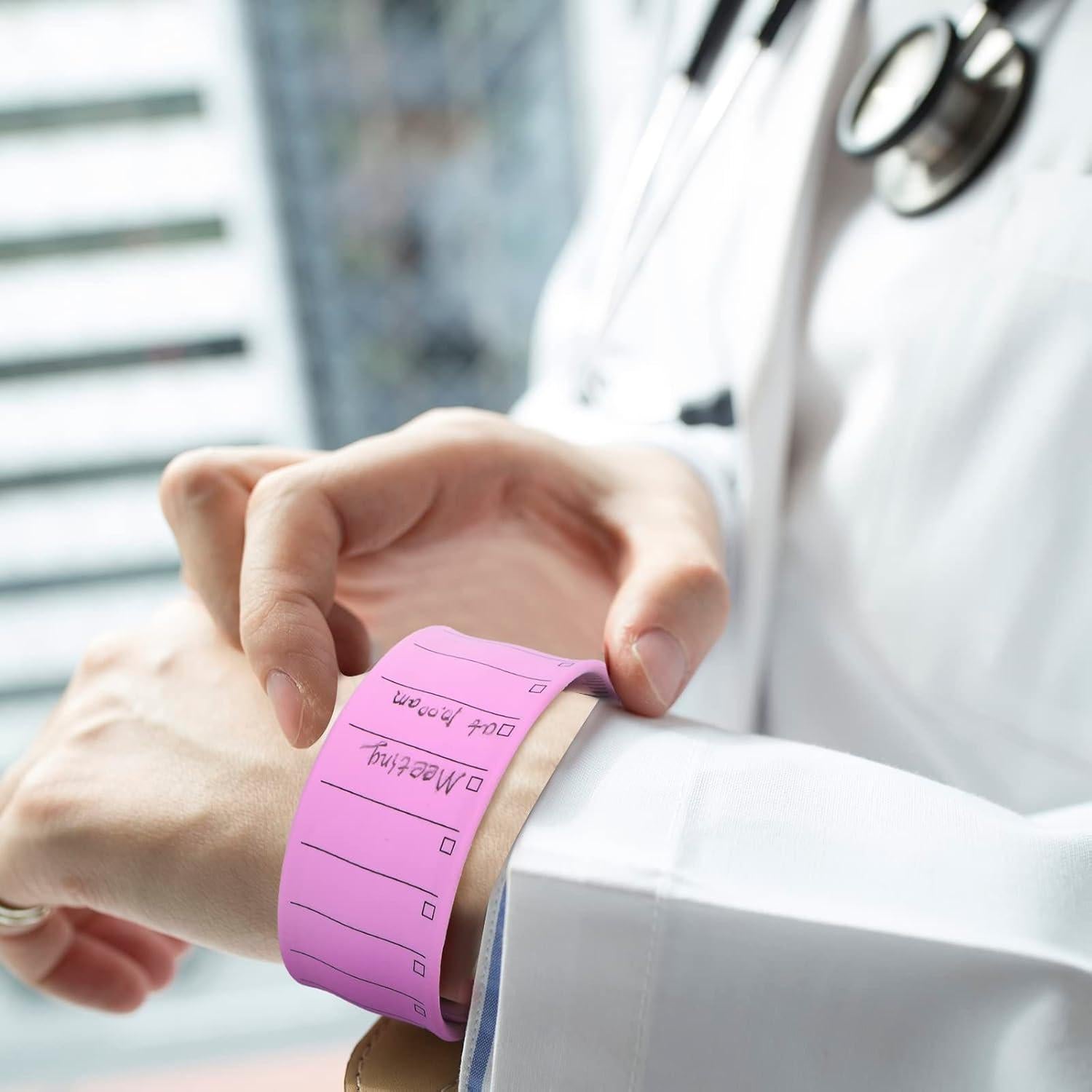 Pulseras de Silicona Sureio para Enfermeras - 15 Pcs Borrables