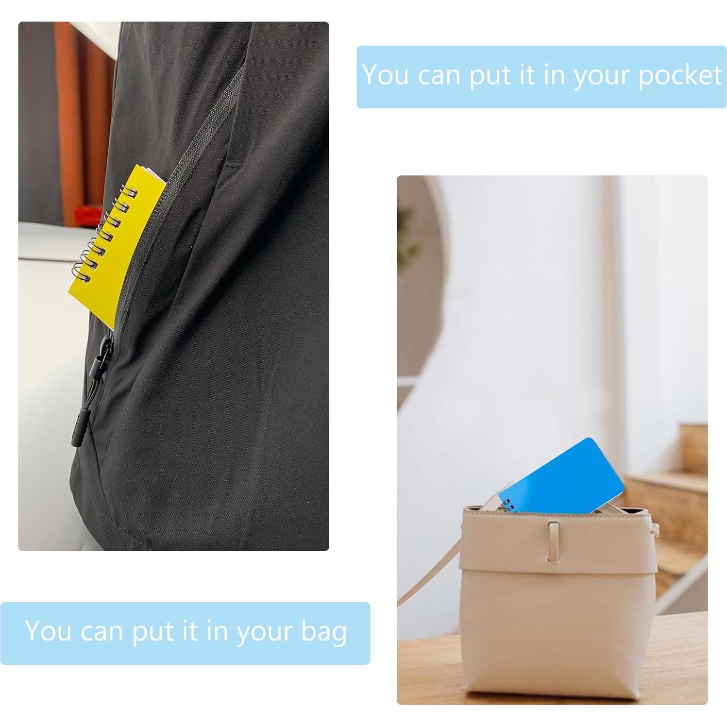 Paquete de 8 Cuadernos Espirales KTOJOY 7.62x12.7 cm Rayados