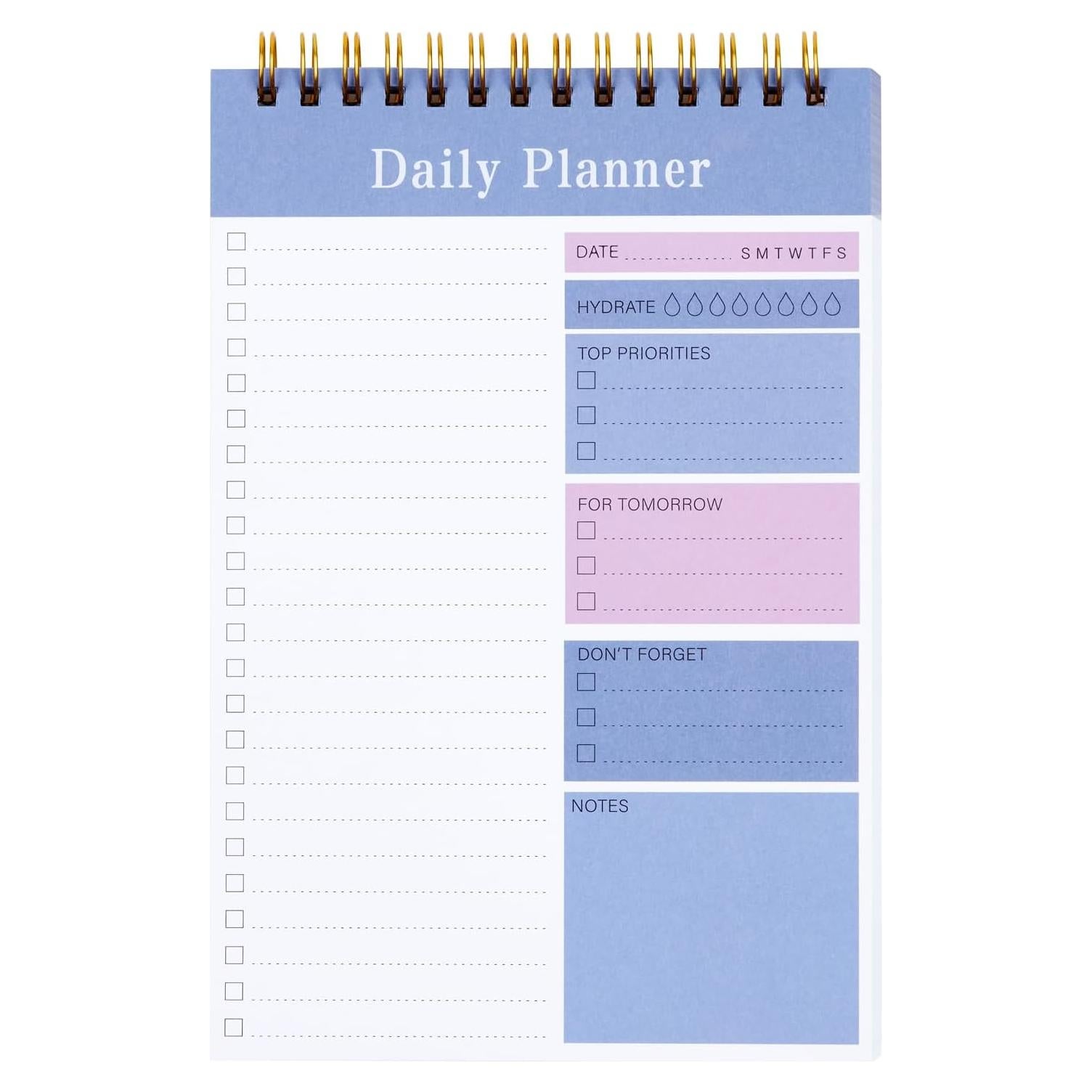 Bloc de Notas MSTONAL 52 Hojas Planificador Diario Gris