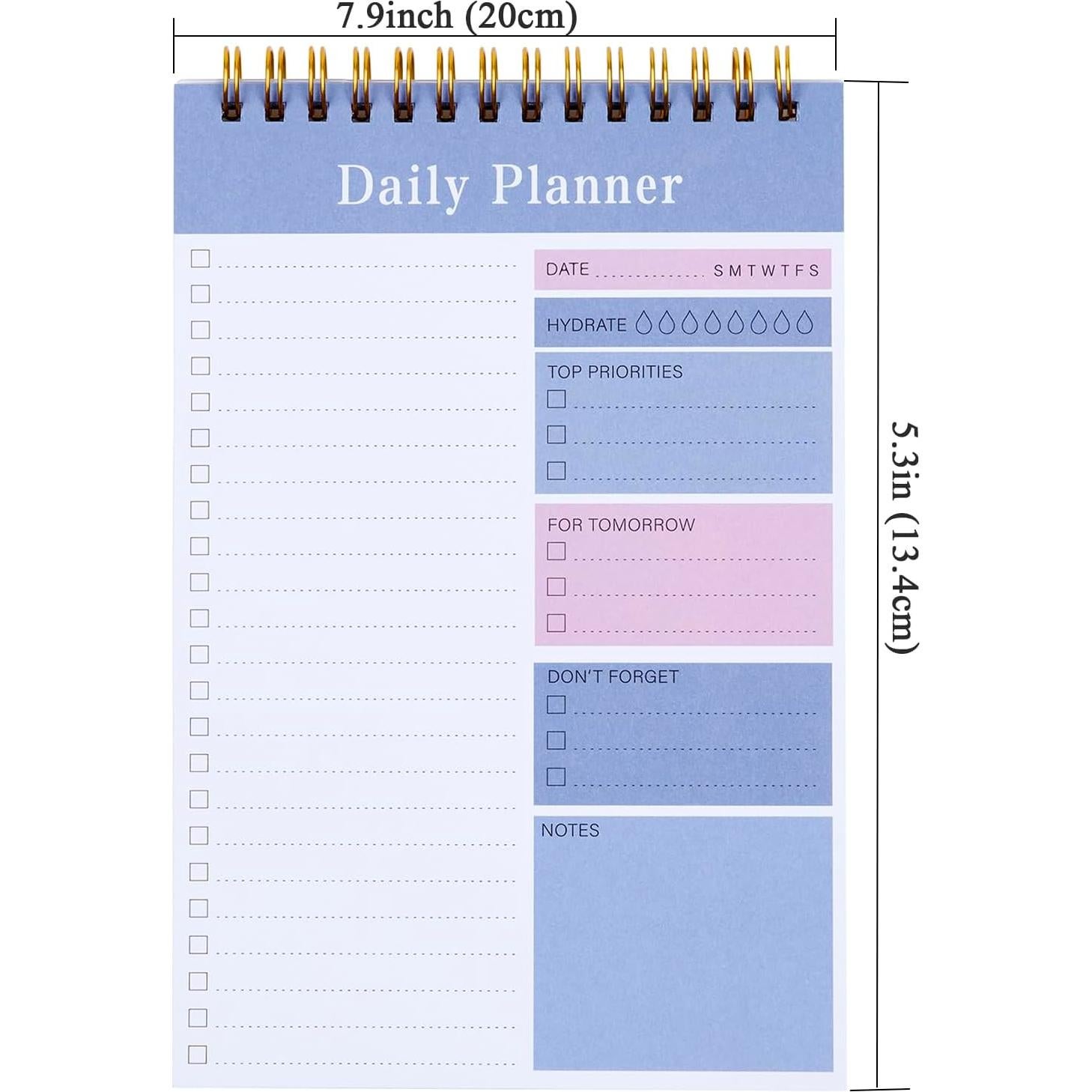 Bloc de Notas MSTONAL 52 Hojas Planificador Diario Gris