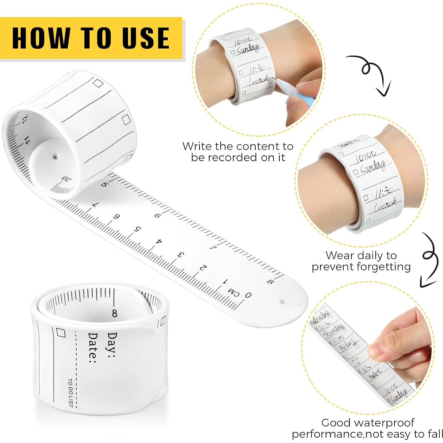 Pulsera de Silicona Chuangdi para Enfermeras - 5 Piezas Blanca