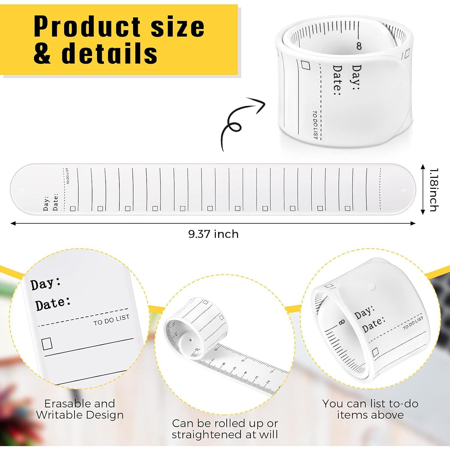 Pulsera de Silicona Chuangdi para Enfermeras - 5 Piezas Blanca