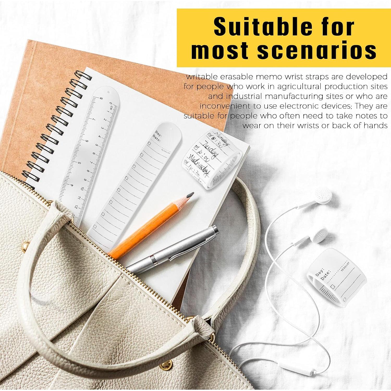 Pulsera de Silicona Chuangdi para Enfermeras - 5 Piezas Blanca