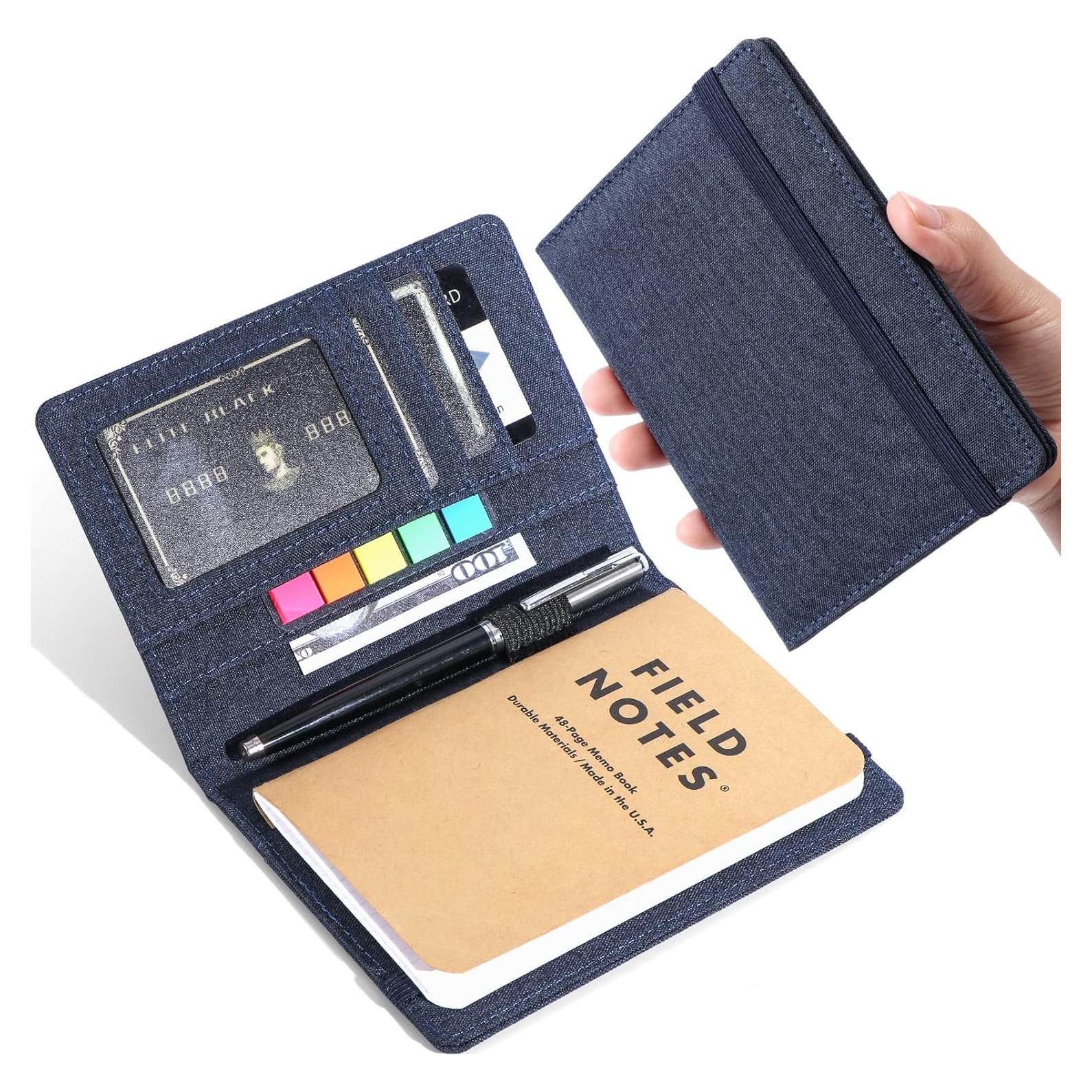 Cubierta de cuaderno impermeable Plinyvel 3.5x5.5" Azul