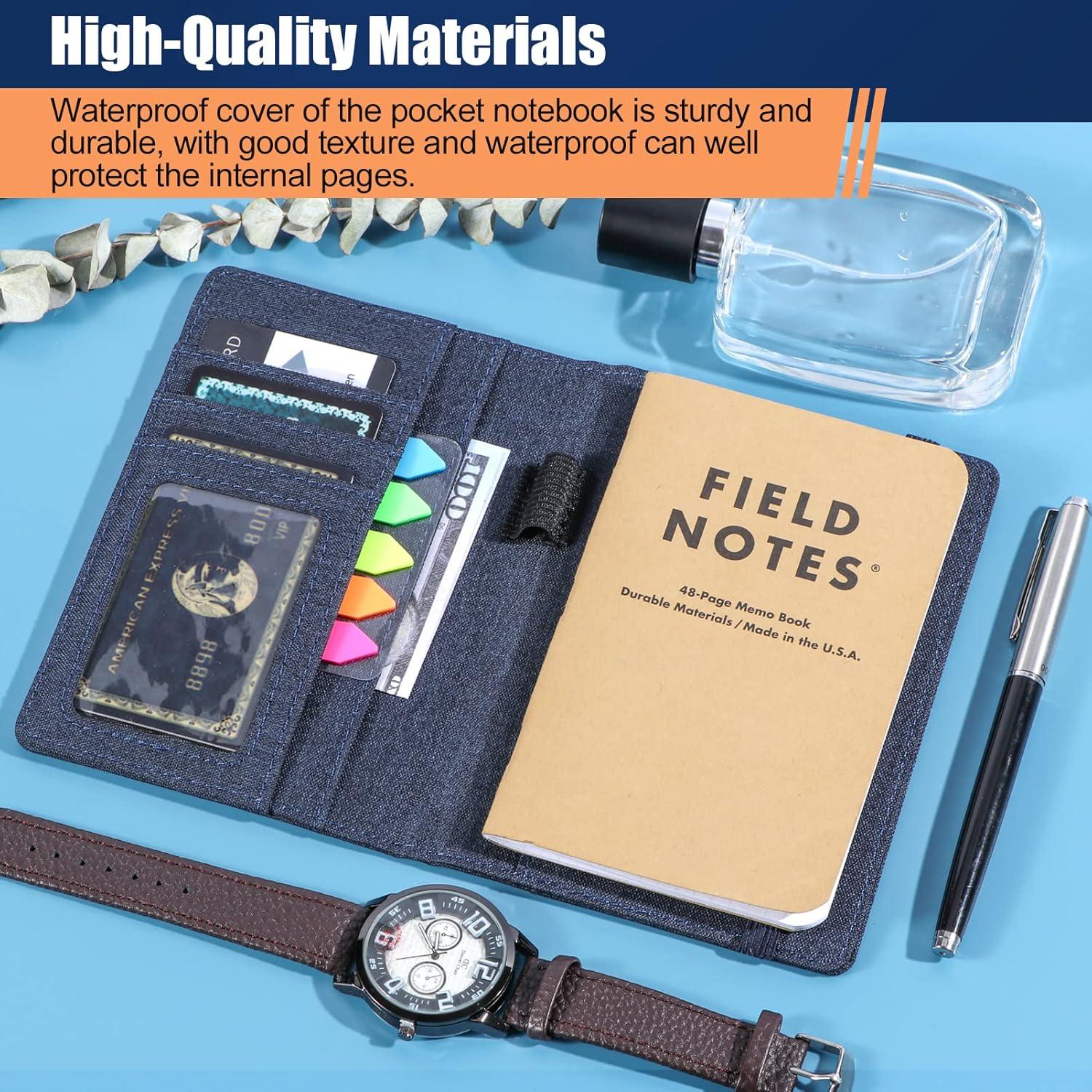 Cubierta de cuaderno impermeable Plinyvel 3.5x5.5" Azul