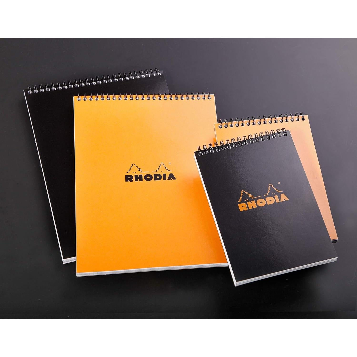 Bloc de Notas Enlazado Rhodia A5 Puntos Naranja 80 Hojas