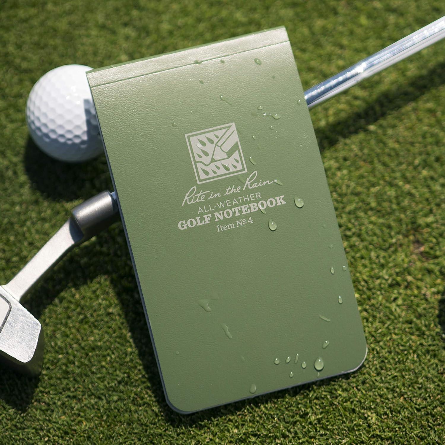 Cuaderno de Golf Rite in the Rain Todo Clima Verde 15.2x8.9cm