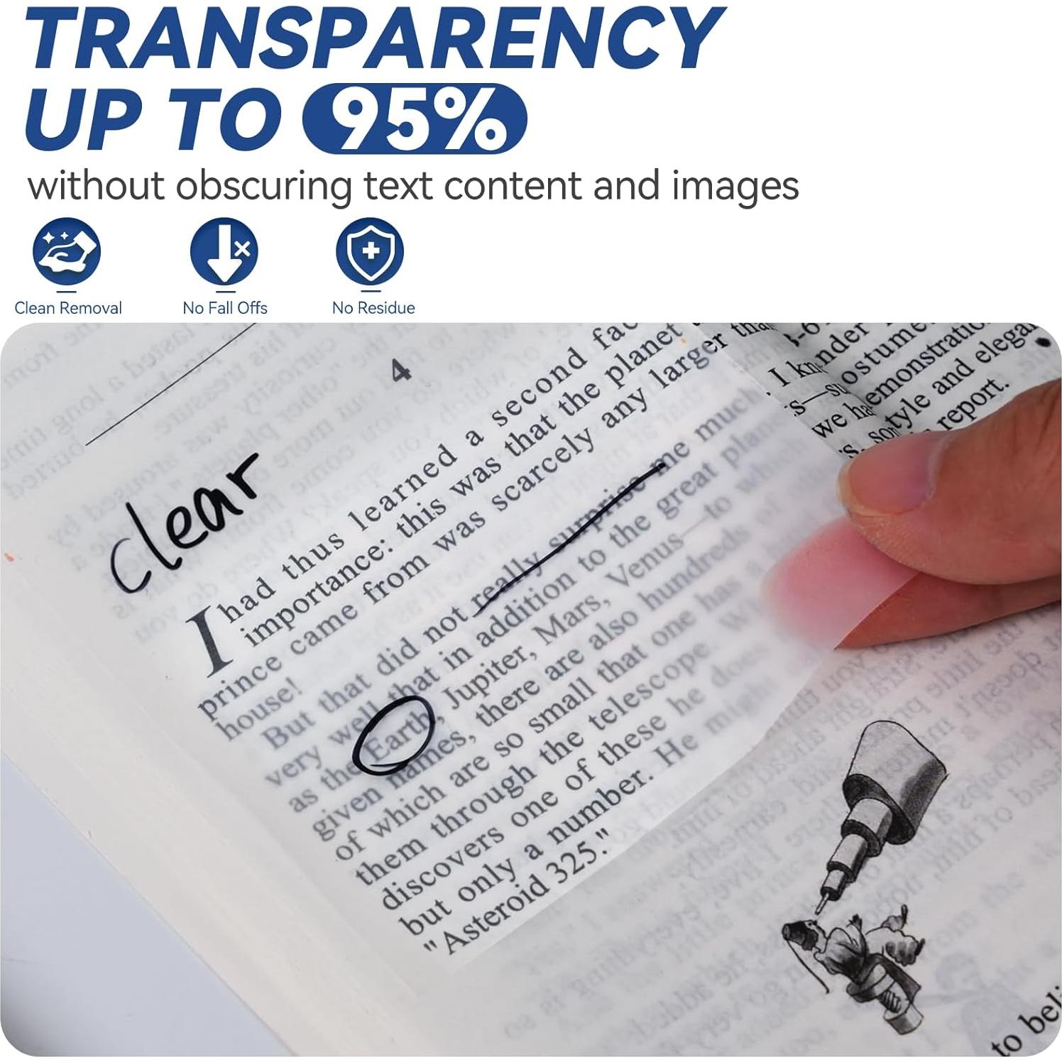 Notas Adhesivas Transparentes Tecolu 7.62x7.62 cm 10 Pestañas