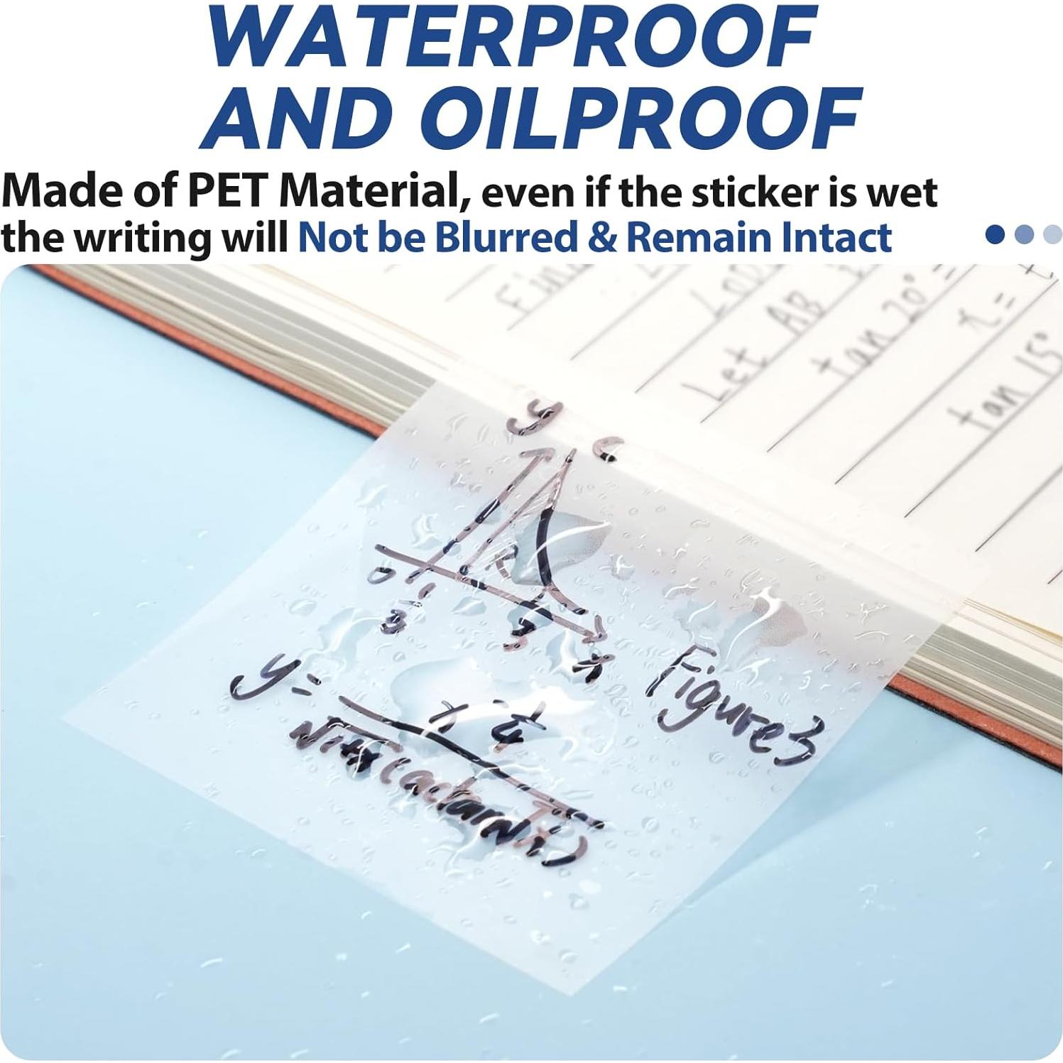 Notas Adhesivas Transparentes Tecolu 7.62x7.62 cm 10 Pestañas