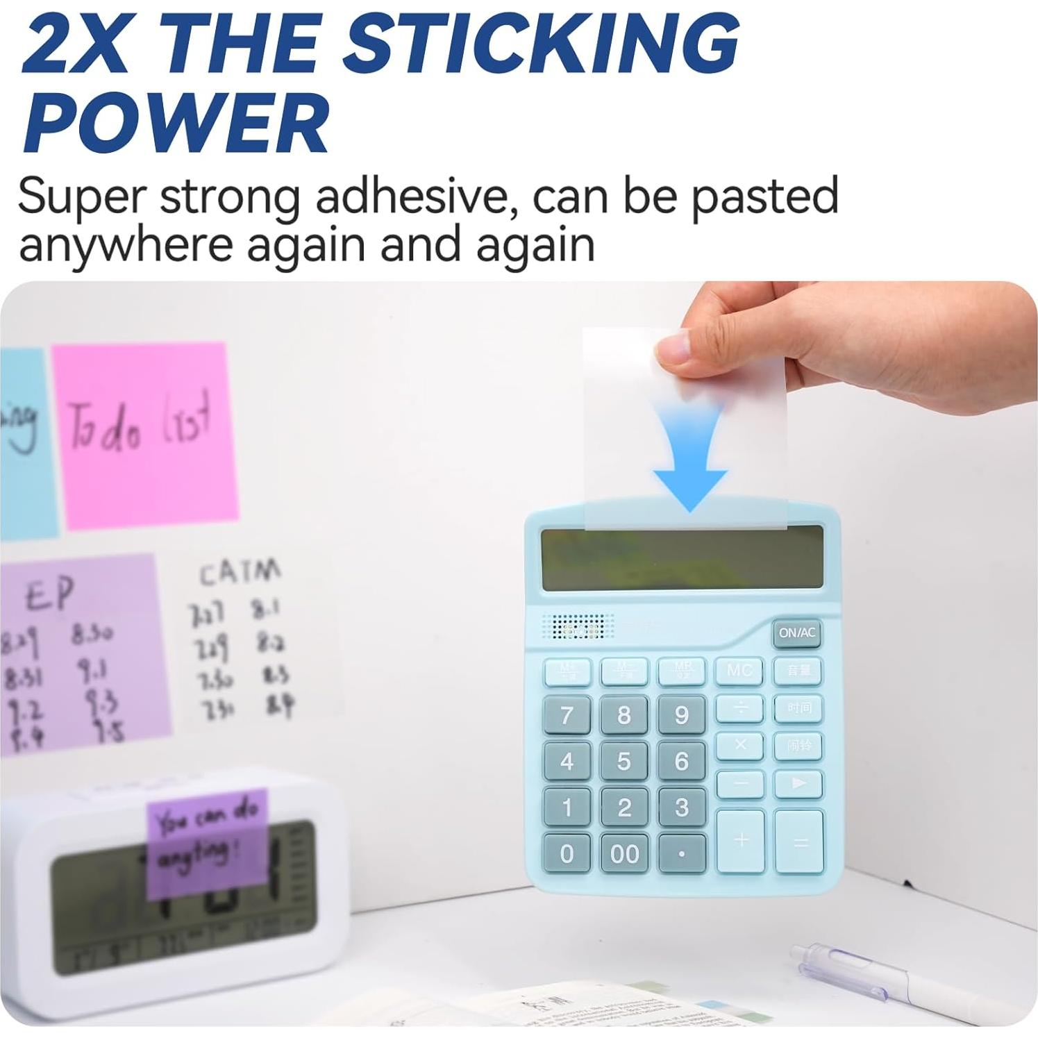 Notas Adhesivas Transparentes Tecolu 7.62x7.62 cm 10 Pestañas