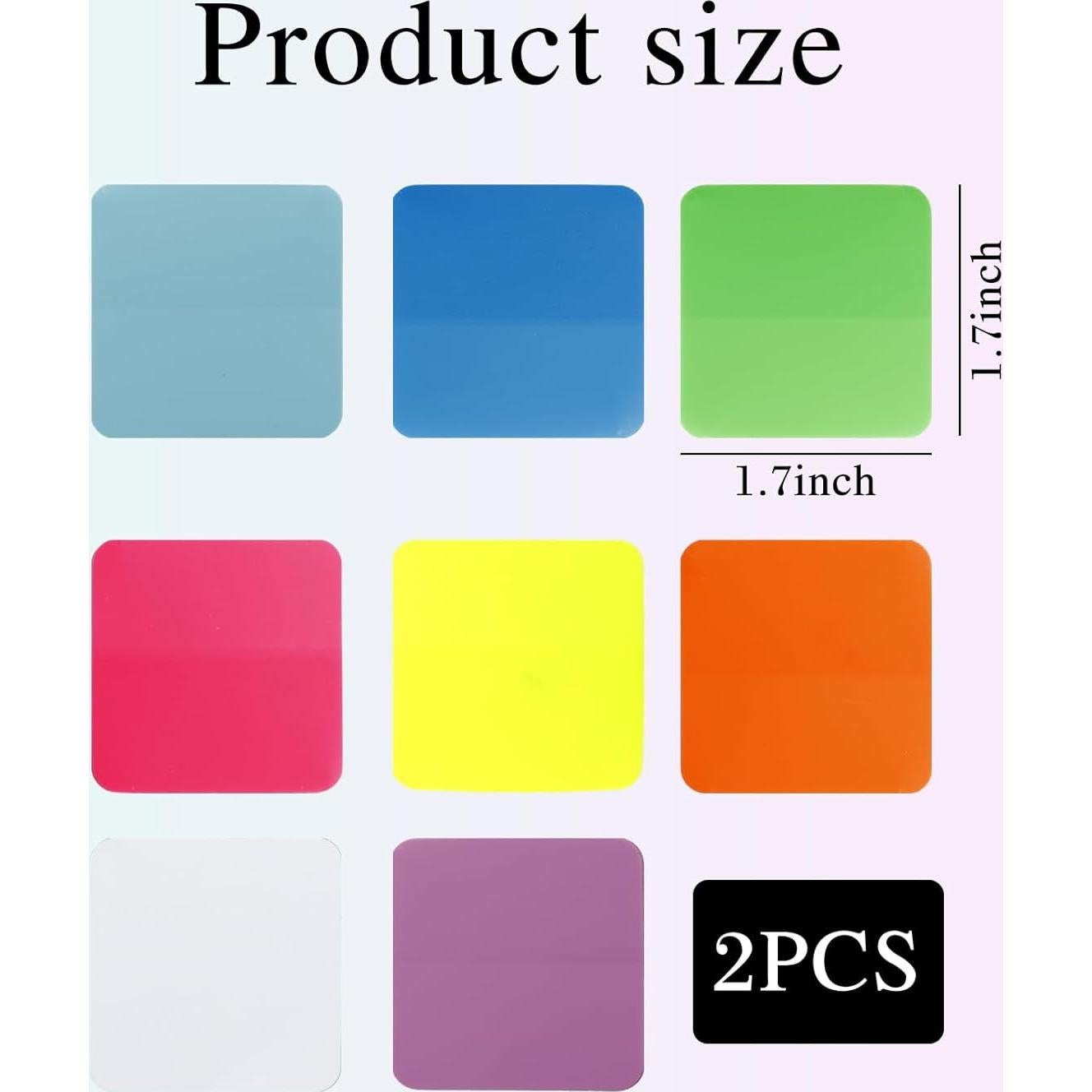 320 Hojas Notas Adhesivas Transparentes Ipercox Multicolor