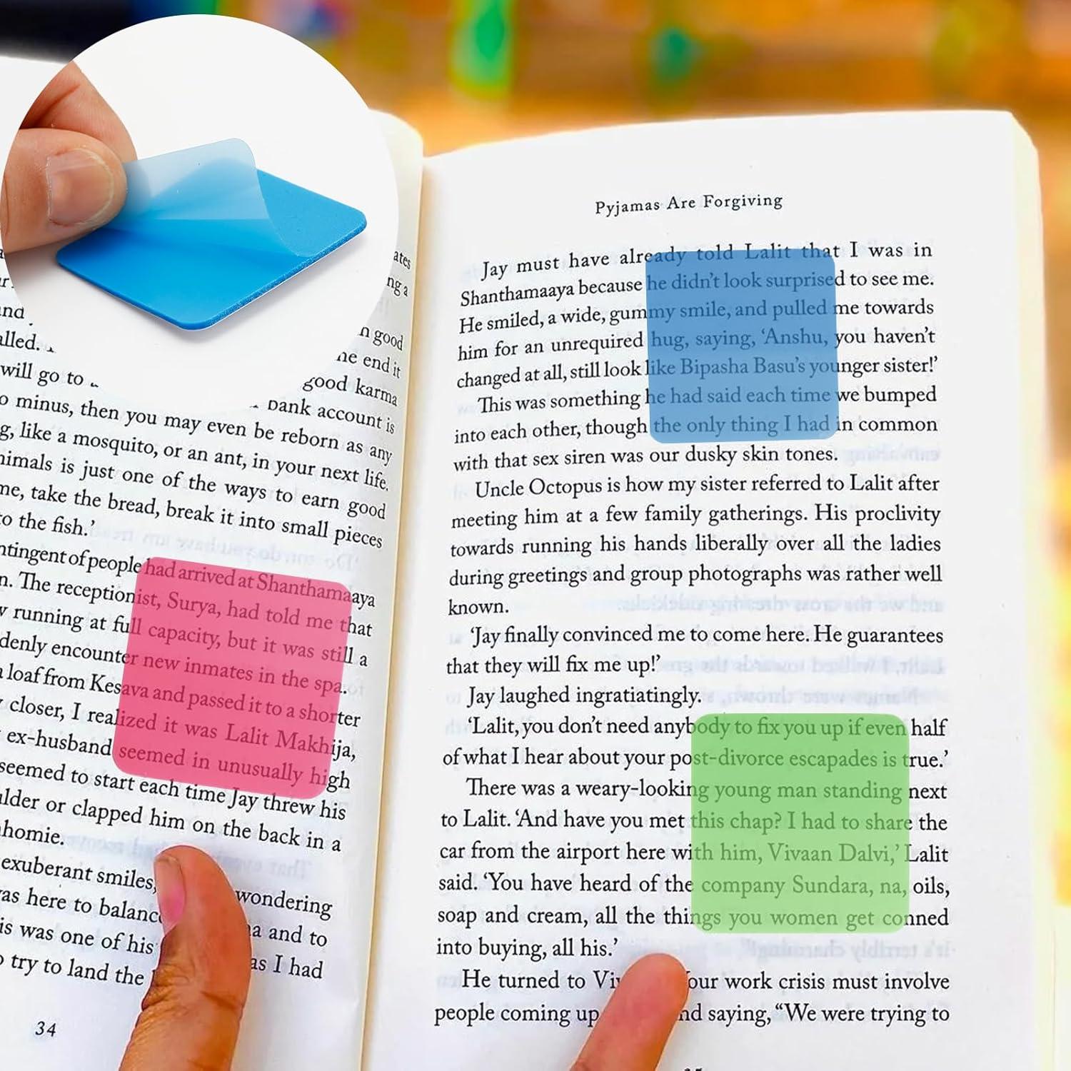 320 Hojas Notas Adhesivas Transparentes Ipercox Multicolor