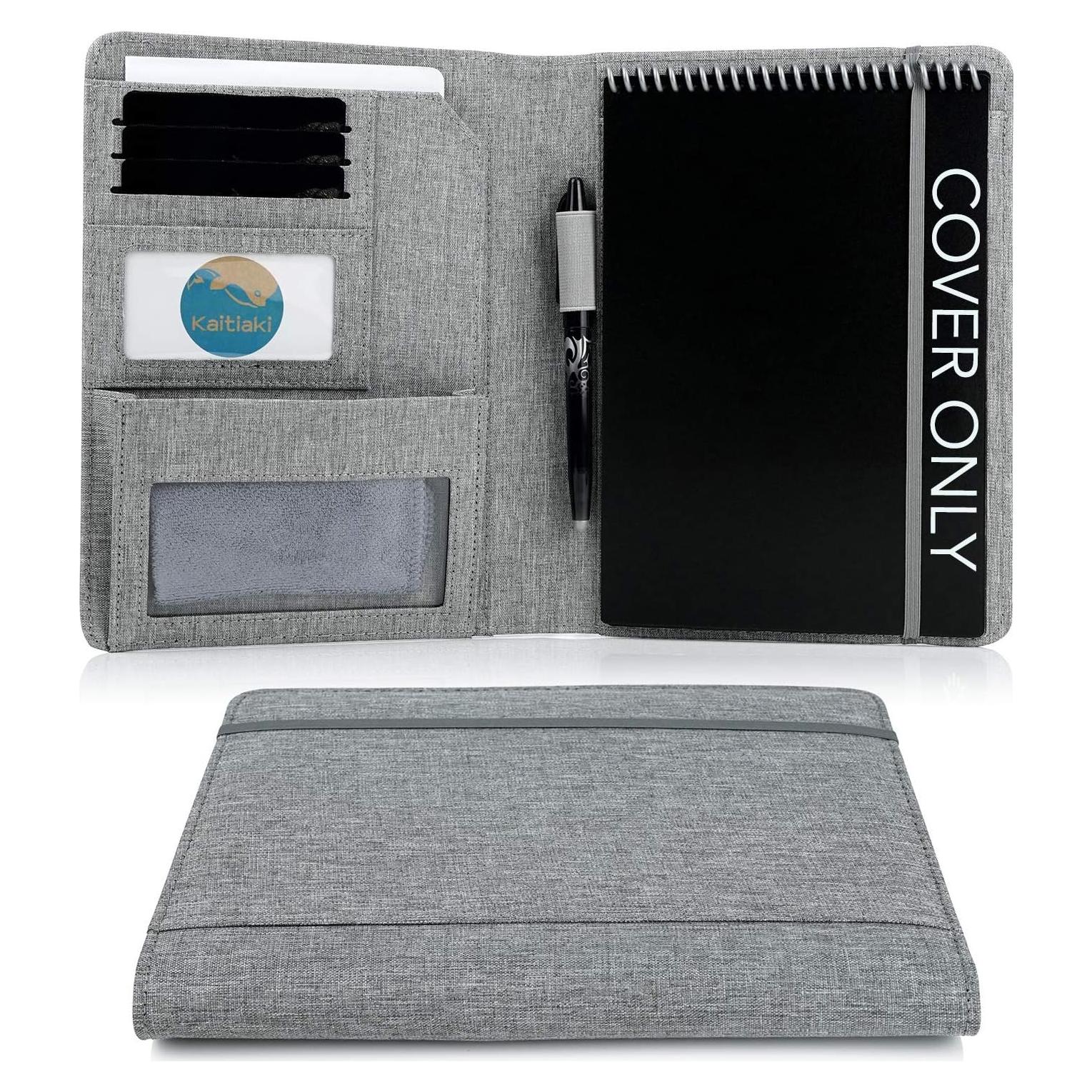 Funda Folio Kaitiaki Gris Tamaño Ejecutivo A5 con Bolsillos