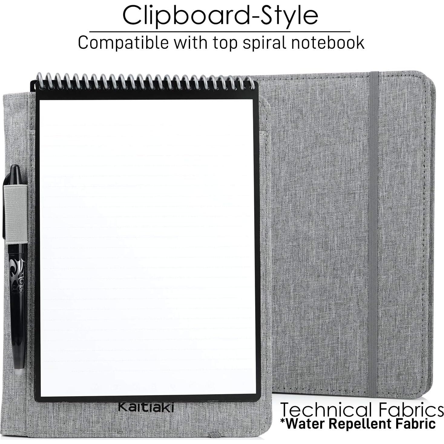 Funda Folio Kaitiaki Gris Tamaño Ejecutivo A5 con Bolsillos