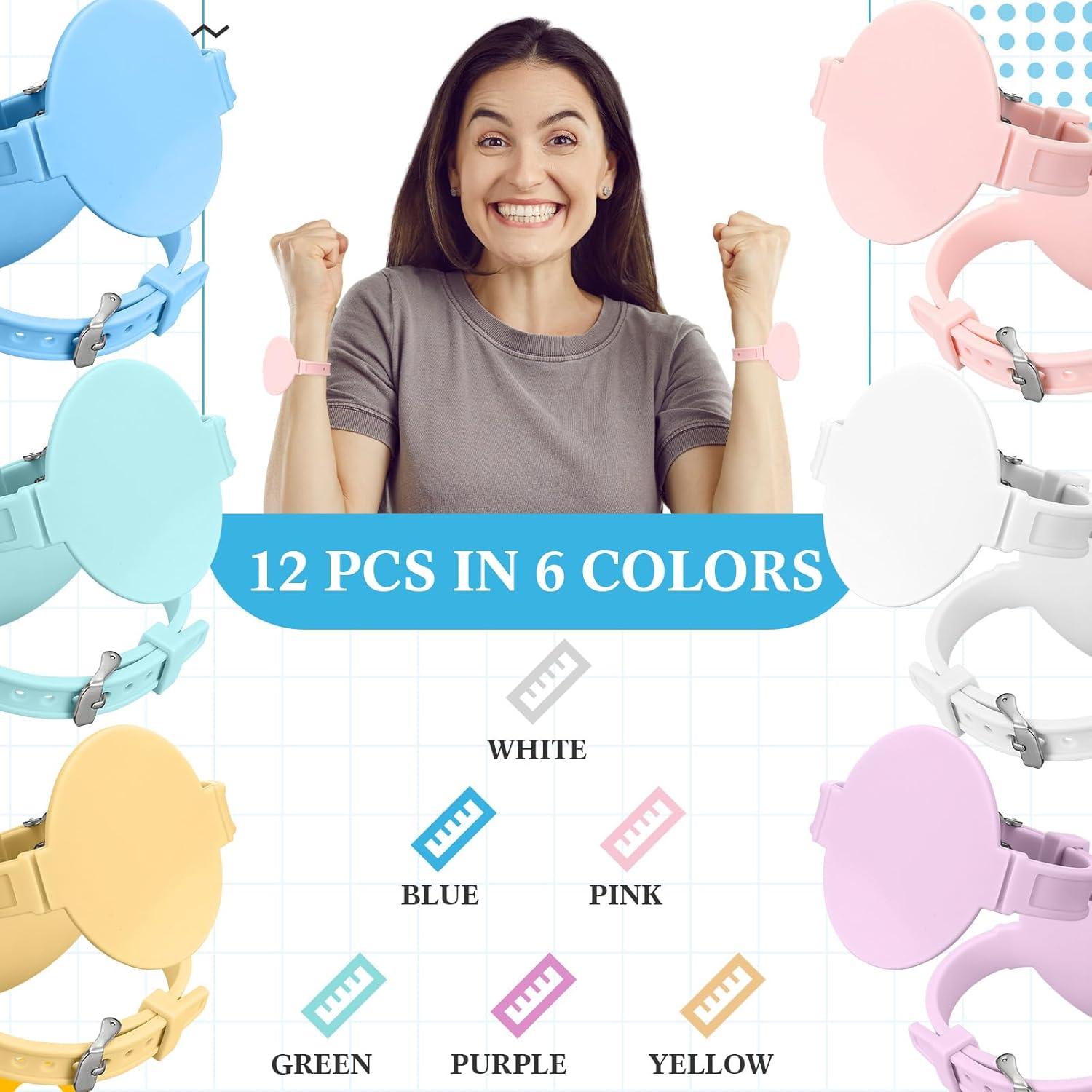 12 Pulseras de Silicona Skyygemm para Notas Escribibles