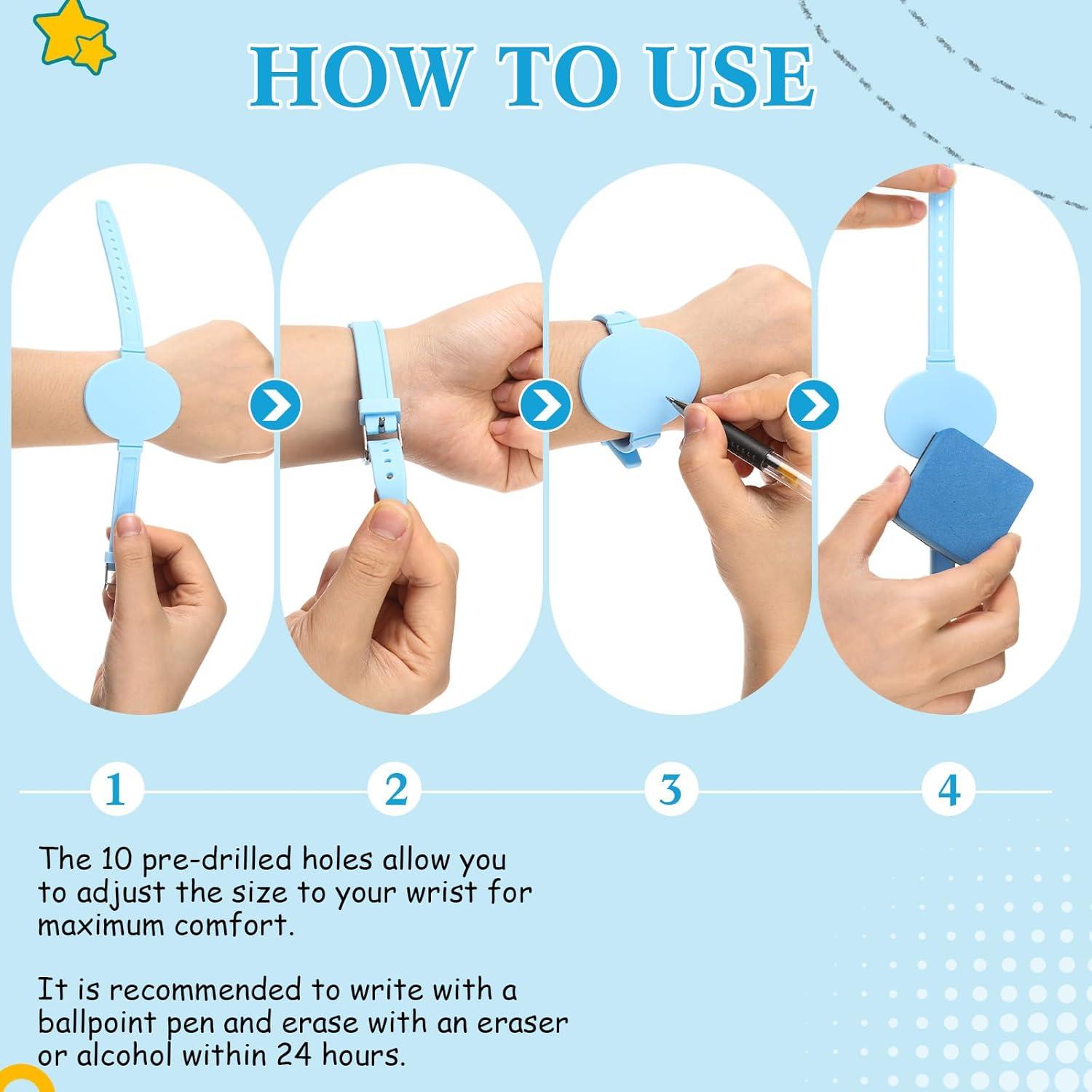 12 Pulseras de Silicona Skyygemm para Notas Escribibles