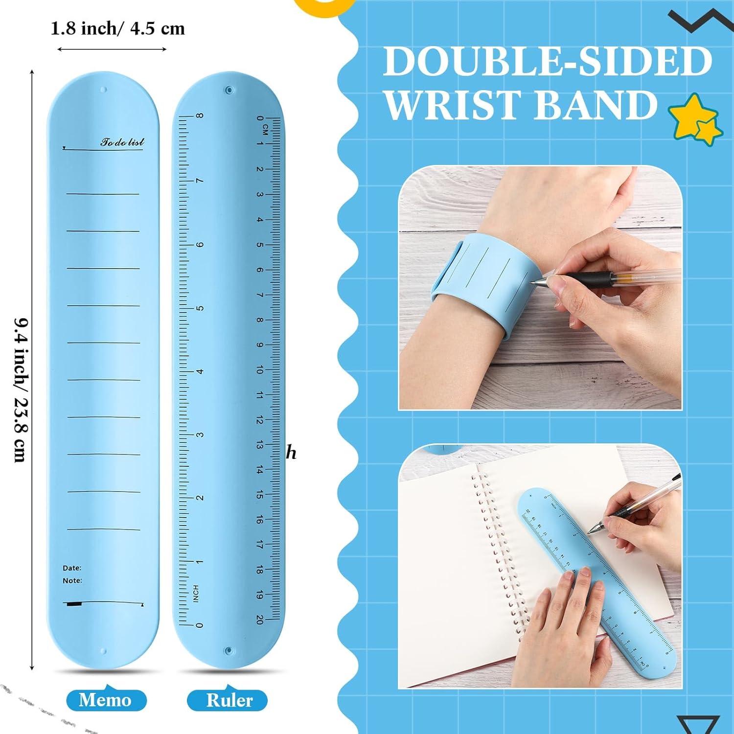 Pulseras Escribibles Gemscream 12 Pcs Silicona Azul 23.8x4.5cm