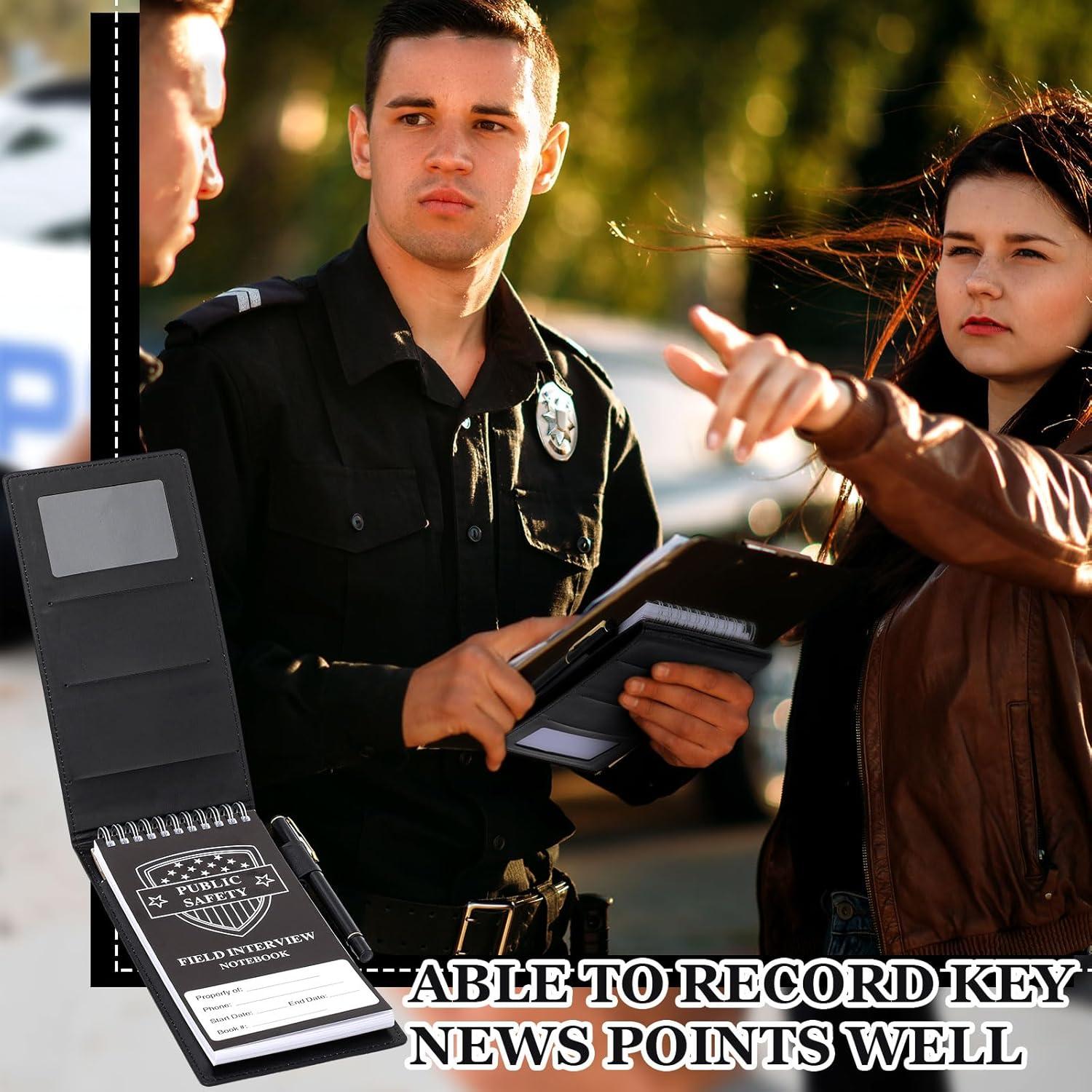 Set de 3 Cuadernos de Policía Resurhang con Cubierta de Cuero PU