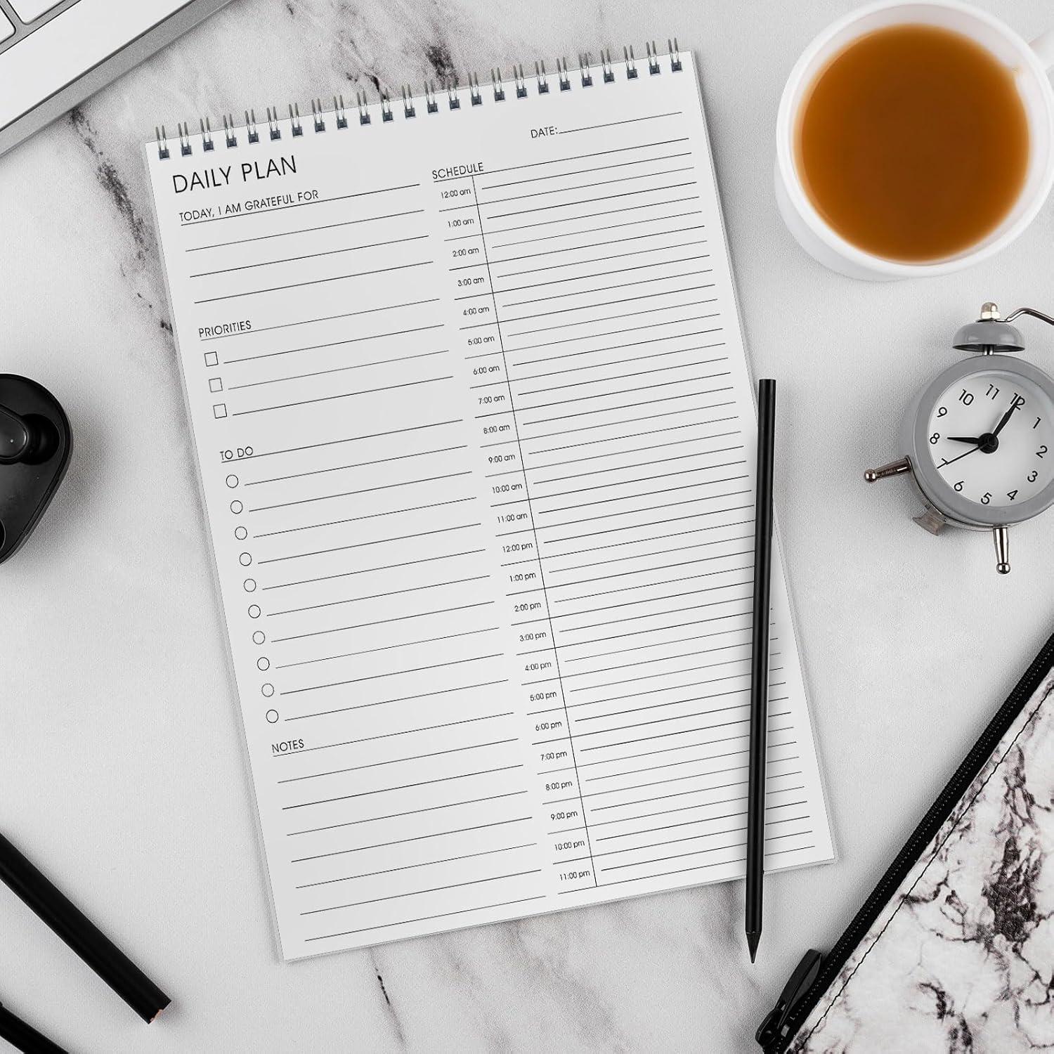 Planificador Diario DOURA 6.7" x 9.5" Doble Cara Sin Fecha