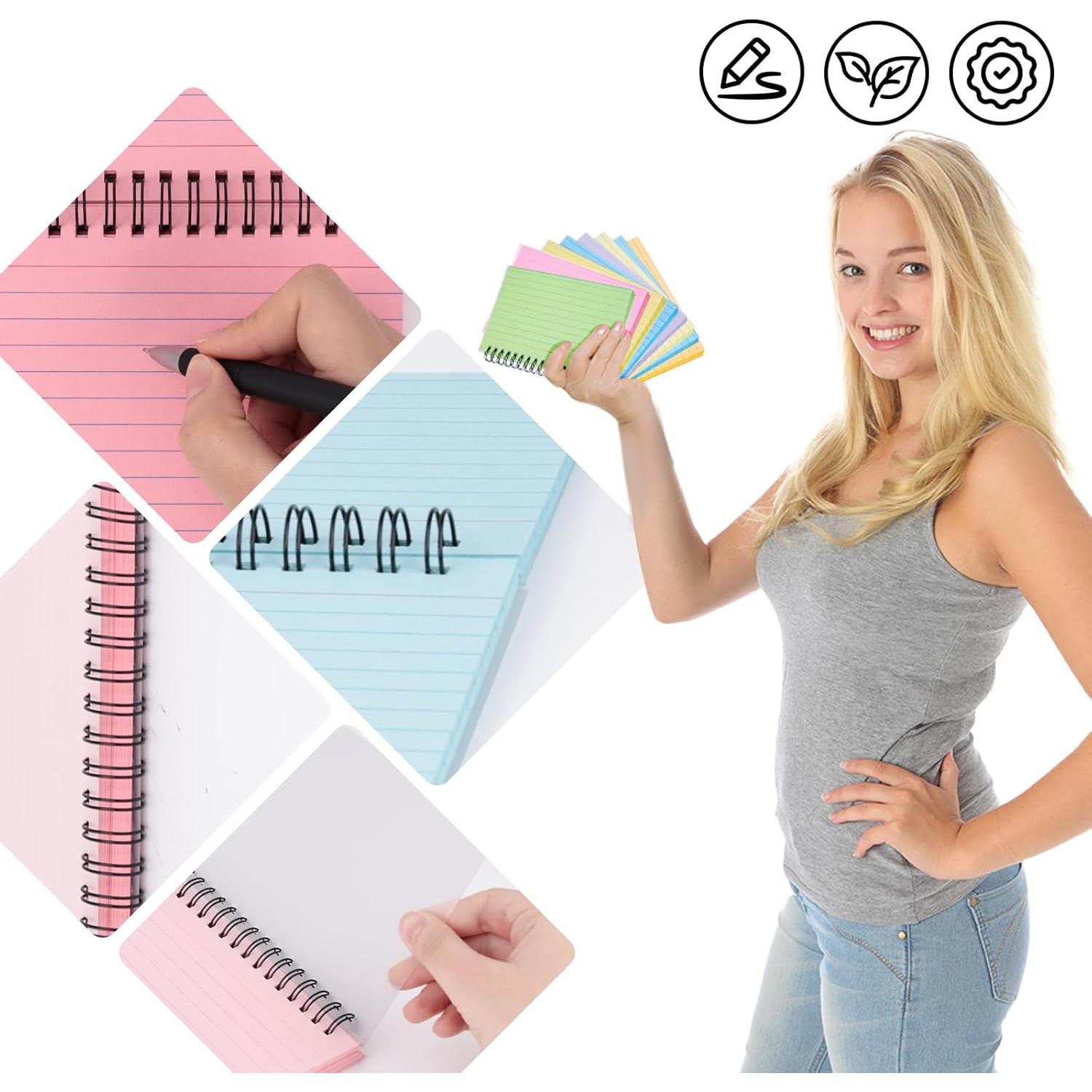 Koogel 400 Tarjetas de Índice Multicolor 10.16x15.24 cm