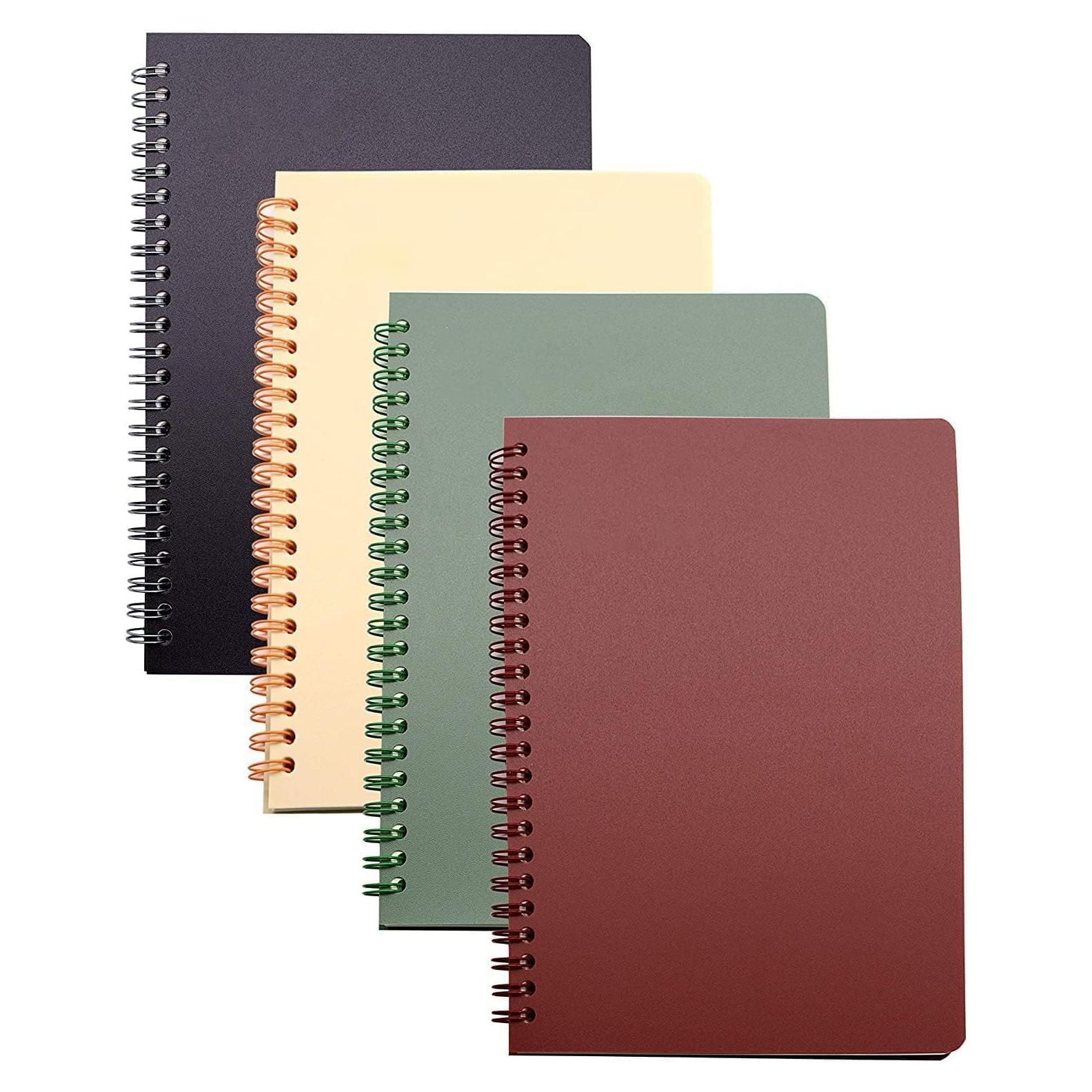 Cuadernos Espirales Yansanido A5 Tapa Dura 4 Pcs Rayados